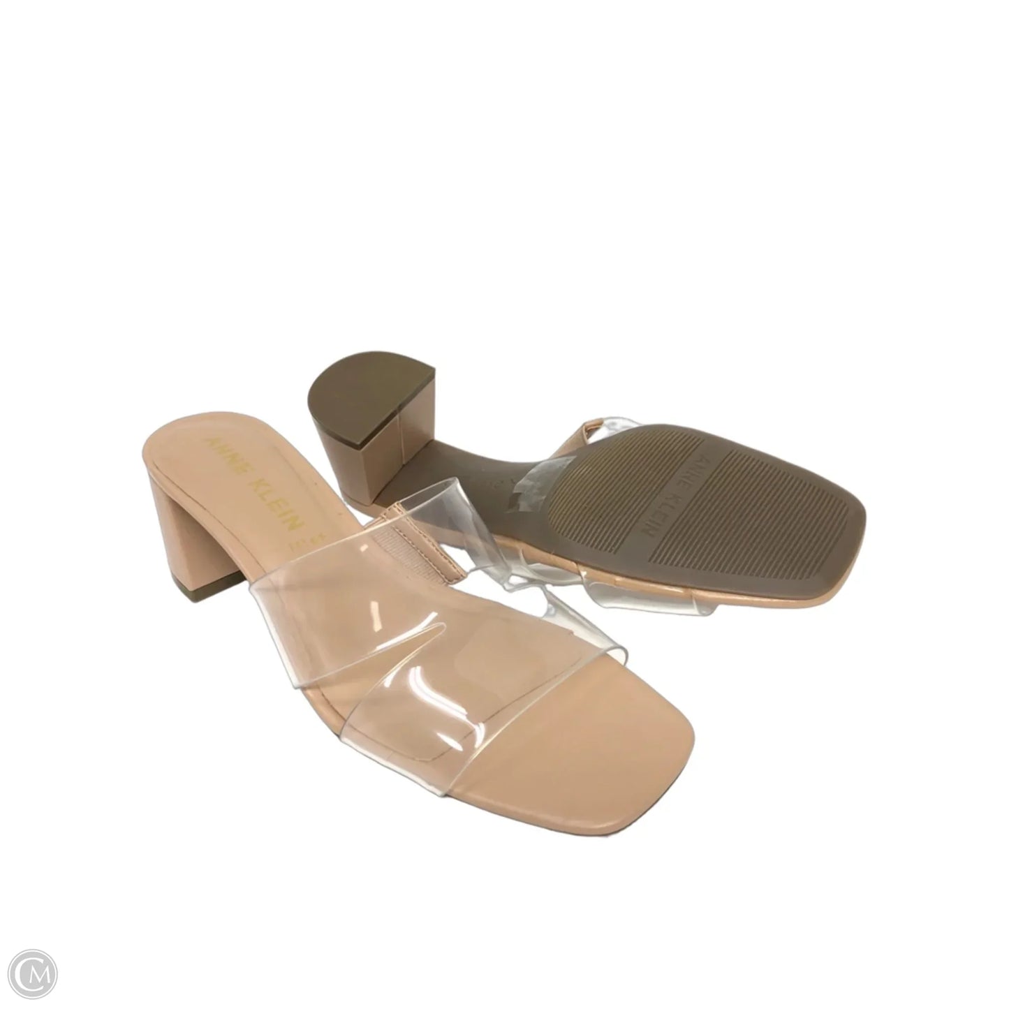 Sandals Heels Block By Anne Klein In Beige, Size: 8.5