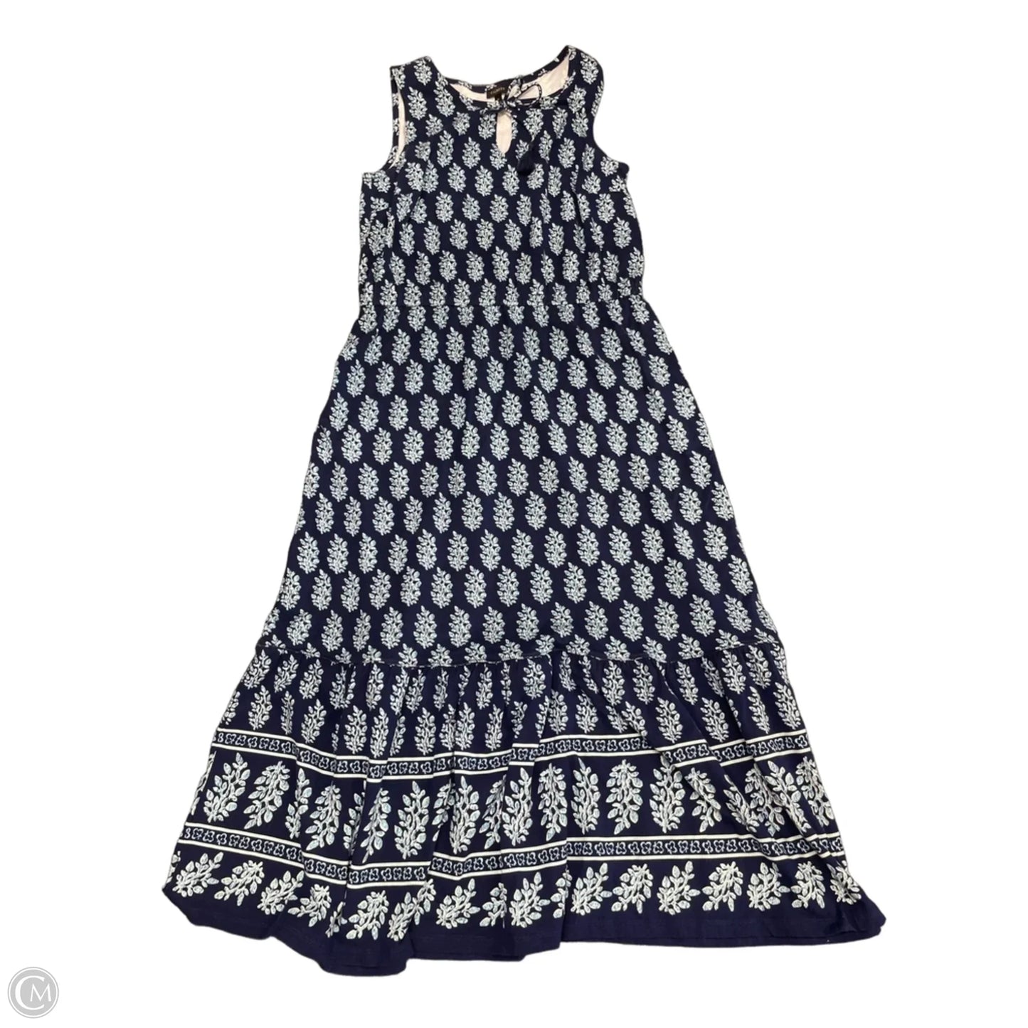 Dress Casual Maxi By Talbots In Blue, Size: M