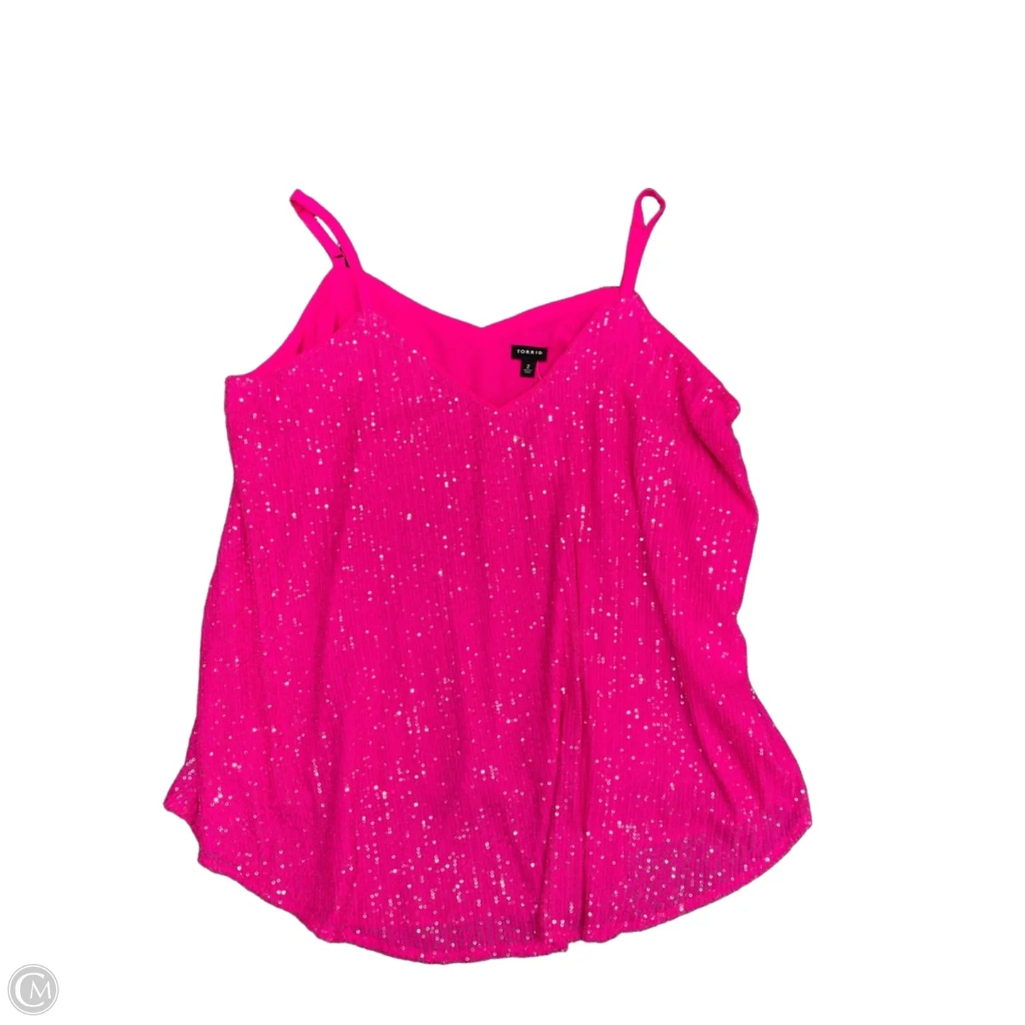 Top Sleeveless By Torrid In Pink, Size: 2x