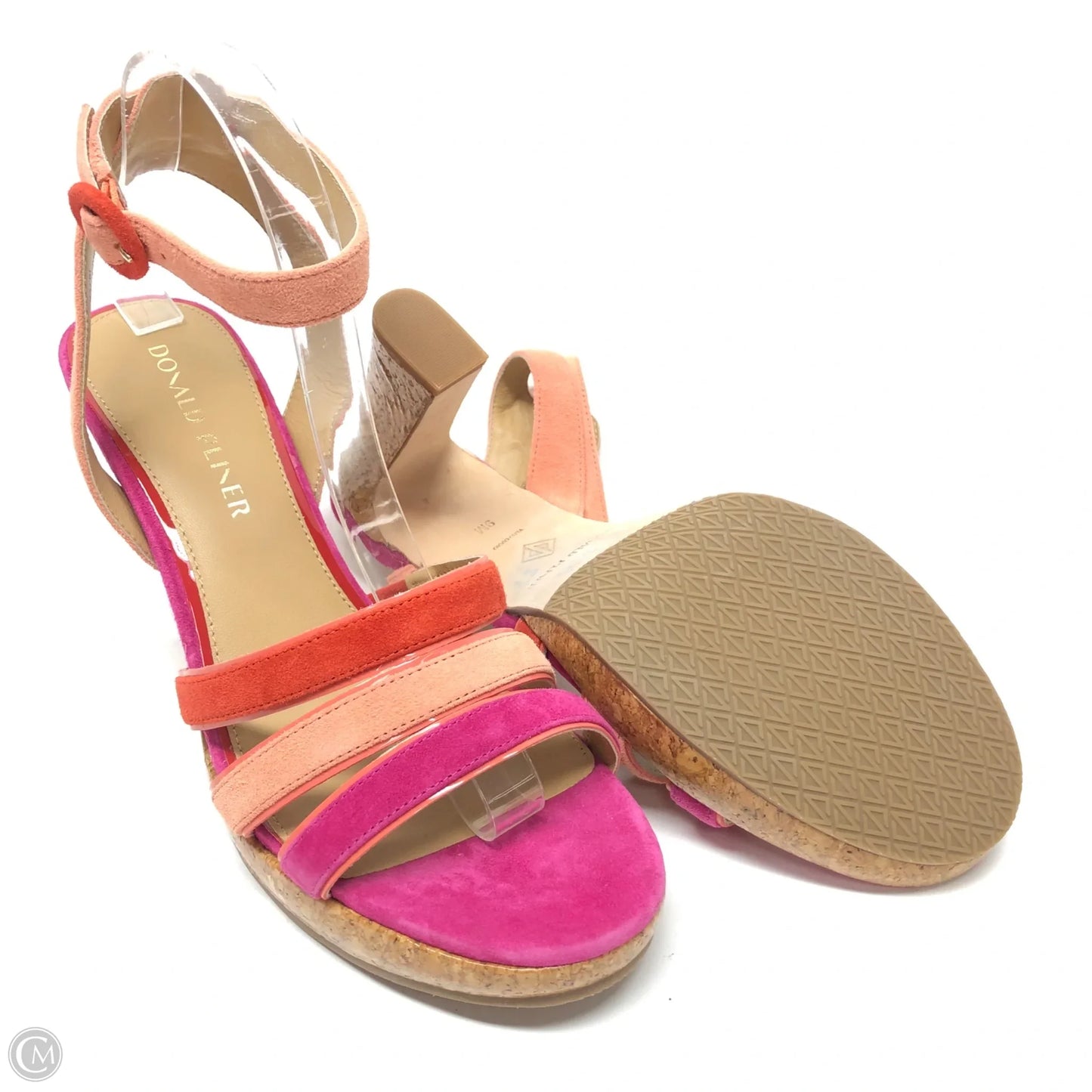 Sandals Heels Block By Donald Pliner In Pink, Size: 9