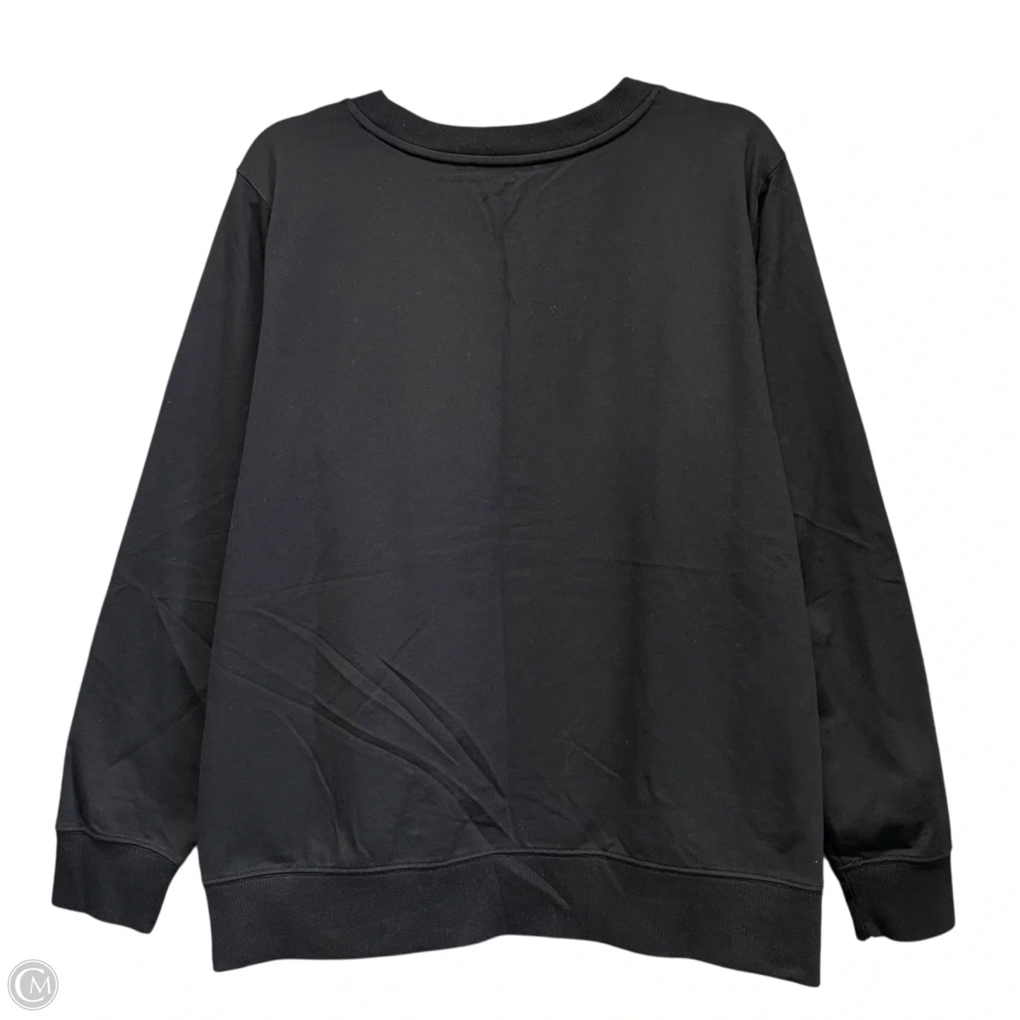 Sweatshirt Crewneck By Michael By Michael Kors In Black & Gold, Size: Xl