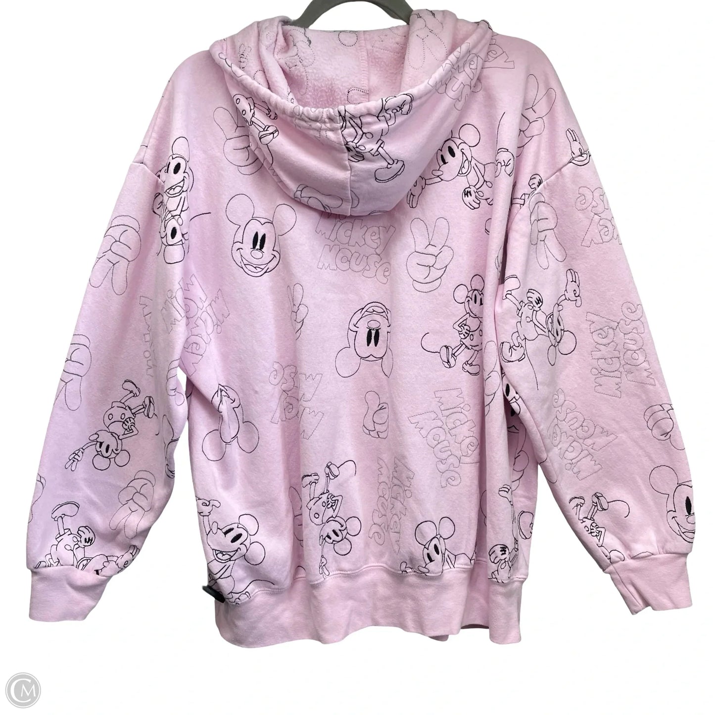 Sweatshirt Hoodie By Disney In Pink, Size: Xxl