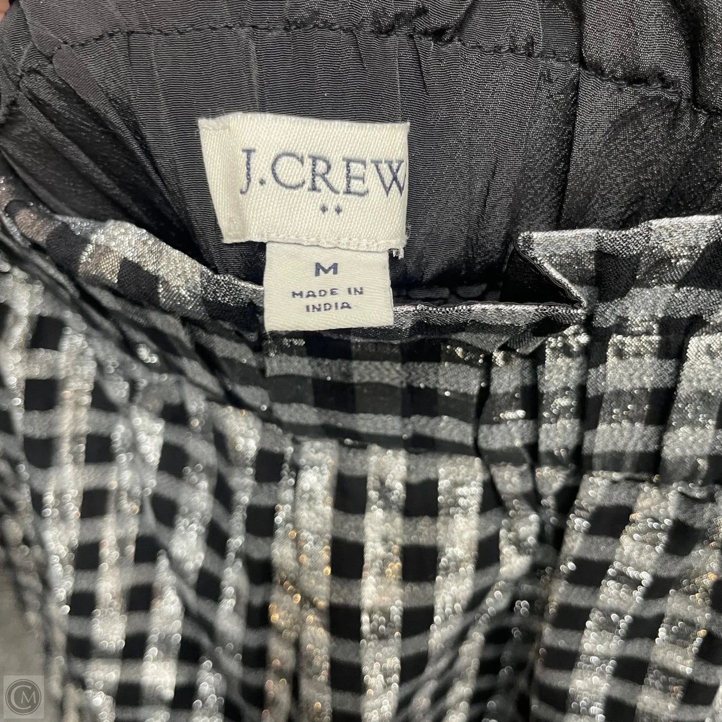 Skirt Mini & Short By J. Crew In Black & Silver, Size: M