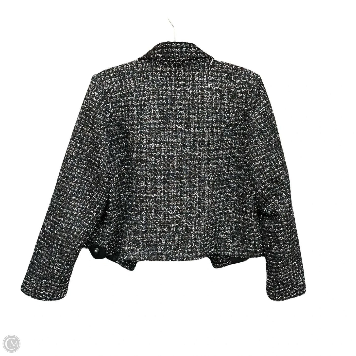 Blazer By Lane Bryant In Black & Silver, Size: 16