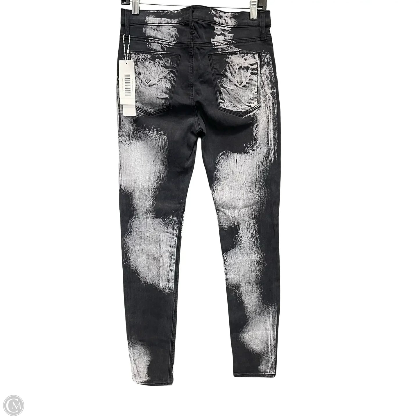 Jeans Skinny By Hudson In Black & Grey, Size: 6