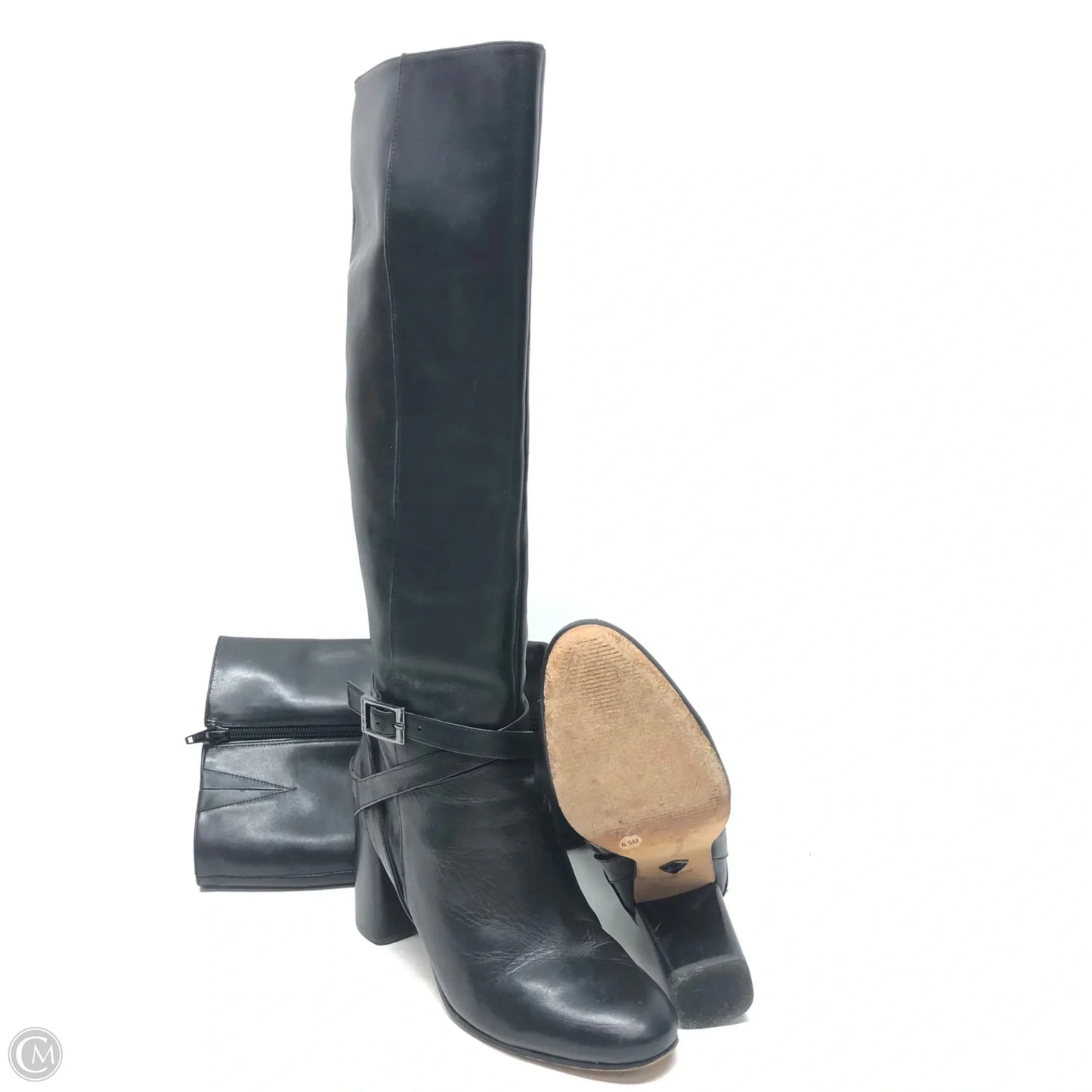 Boots Mid-calf Heels By Antonio Melani In Black, Size: 6.5