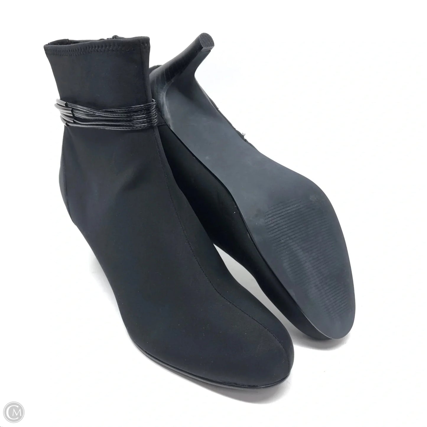 Boots Ankle Heels By Impo In Black, Size: 7.5