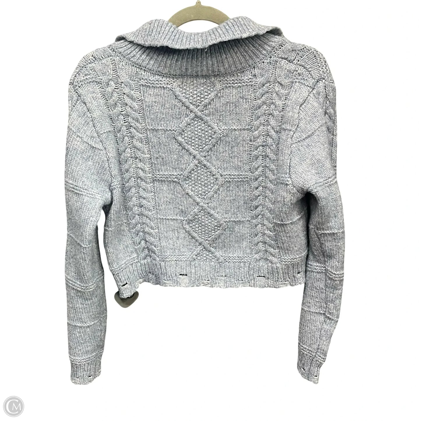 Sweater Cardigan By Cme In Blue, Size: M