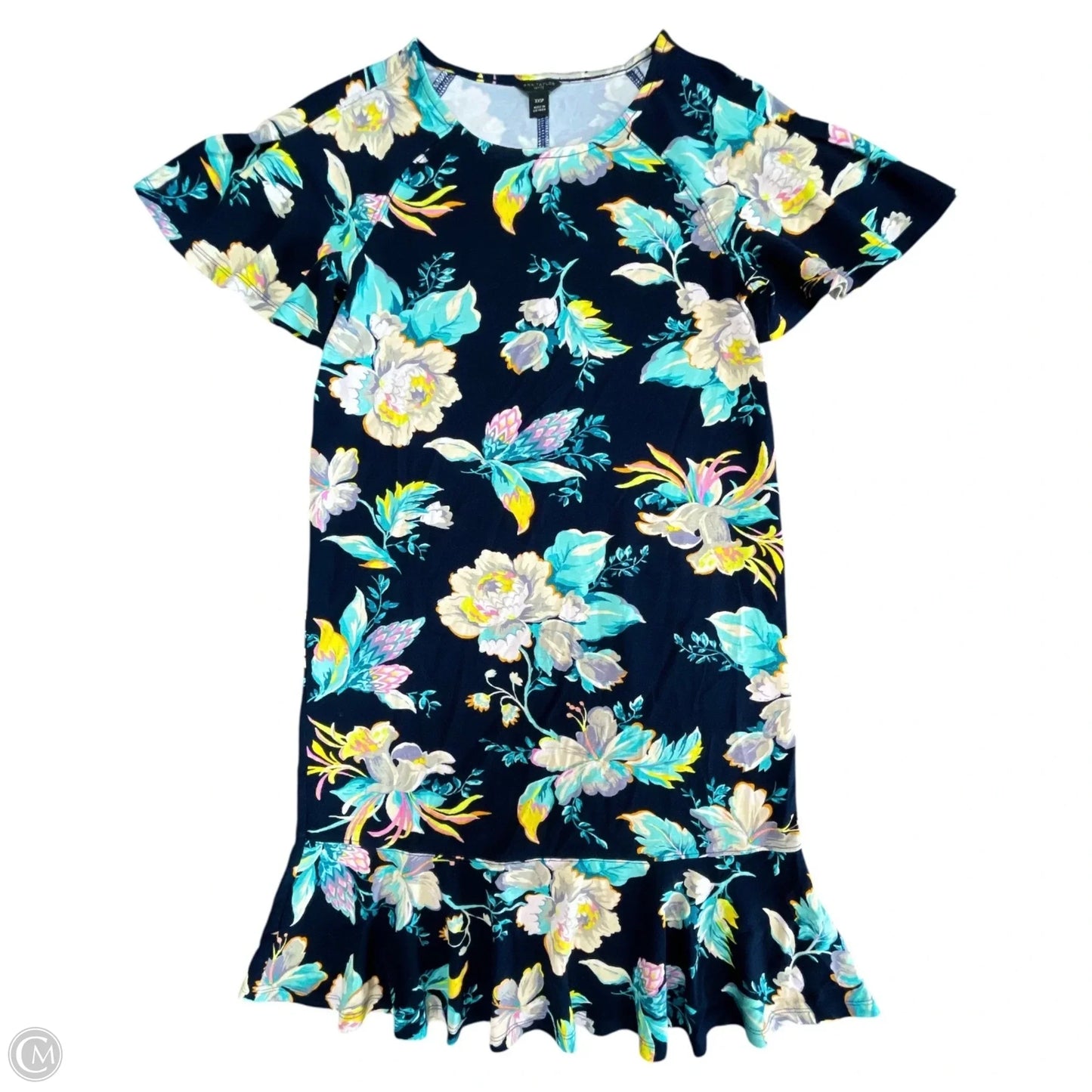 Dress Casual Short By Ann Taylor In Floral Print, Size: Xxs