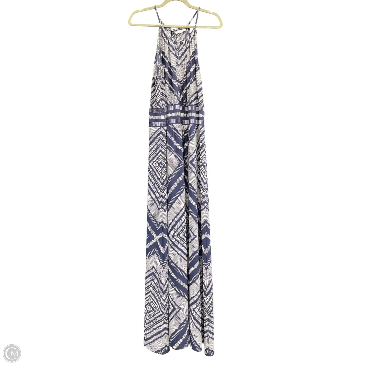 Dress Casual Maxi By London Times In Blue & White, Size: Xl