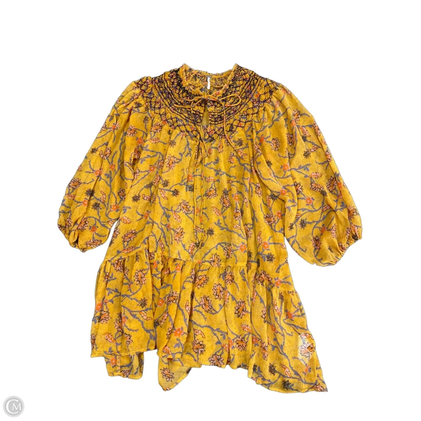 Tunic Long Sleeve By Free People In Orange, Size: Xs