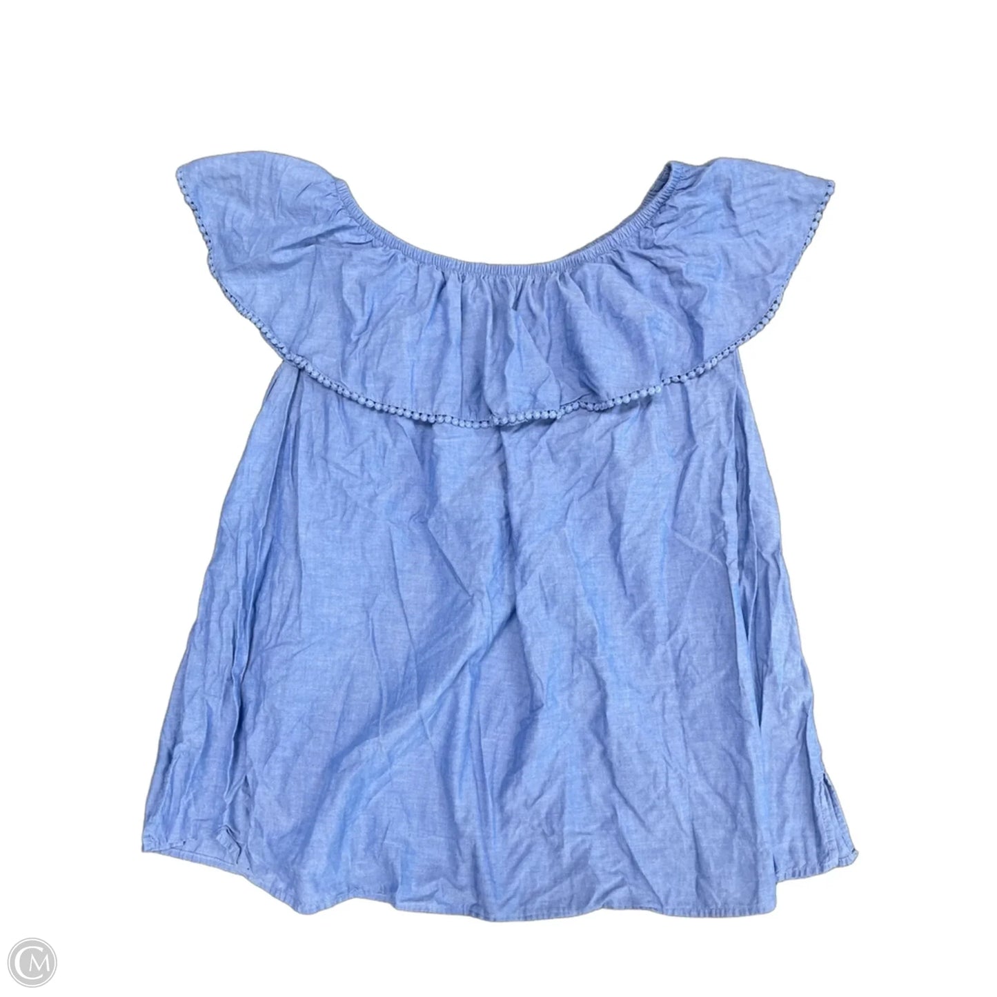 Top Short Sleeve By Faded Glory In Blue, Size: 3x