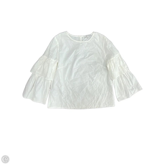 Top Long Sleeve By Madewell In White, Size: Xs