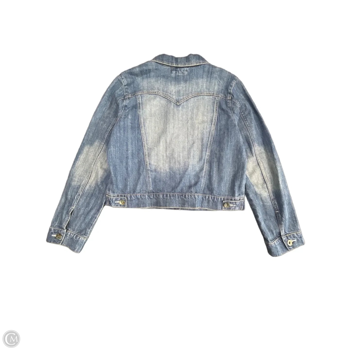 Jacket Denim By Clothes Mentor In Blue Denim, Size: L