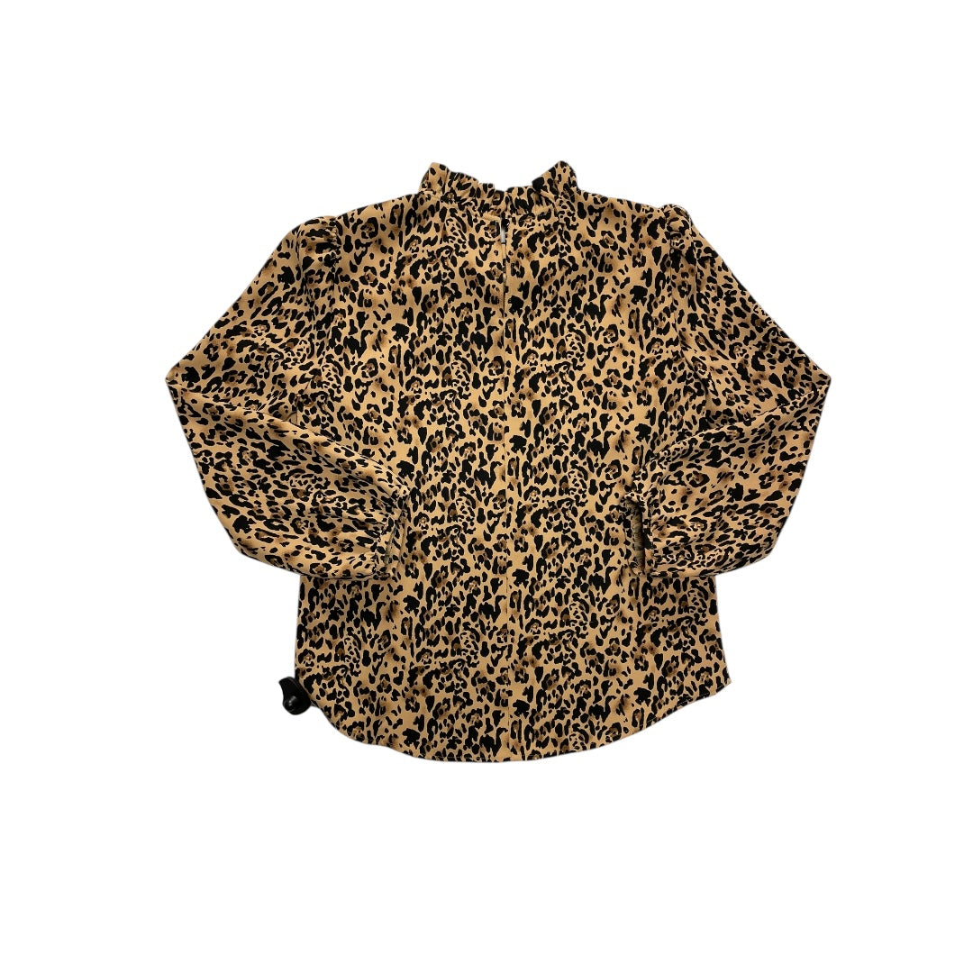 Top Ls By J. Crew In Animal Print, Size:S
