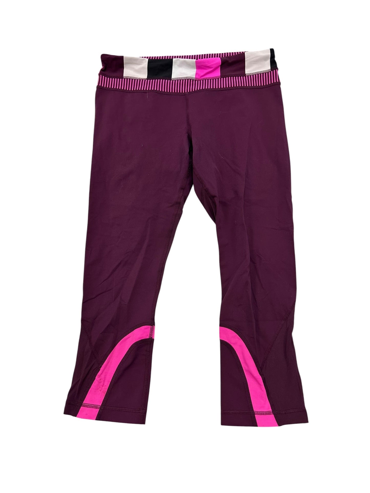 Athletic Leggings By Lululemon In Purple, Size:8