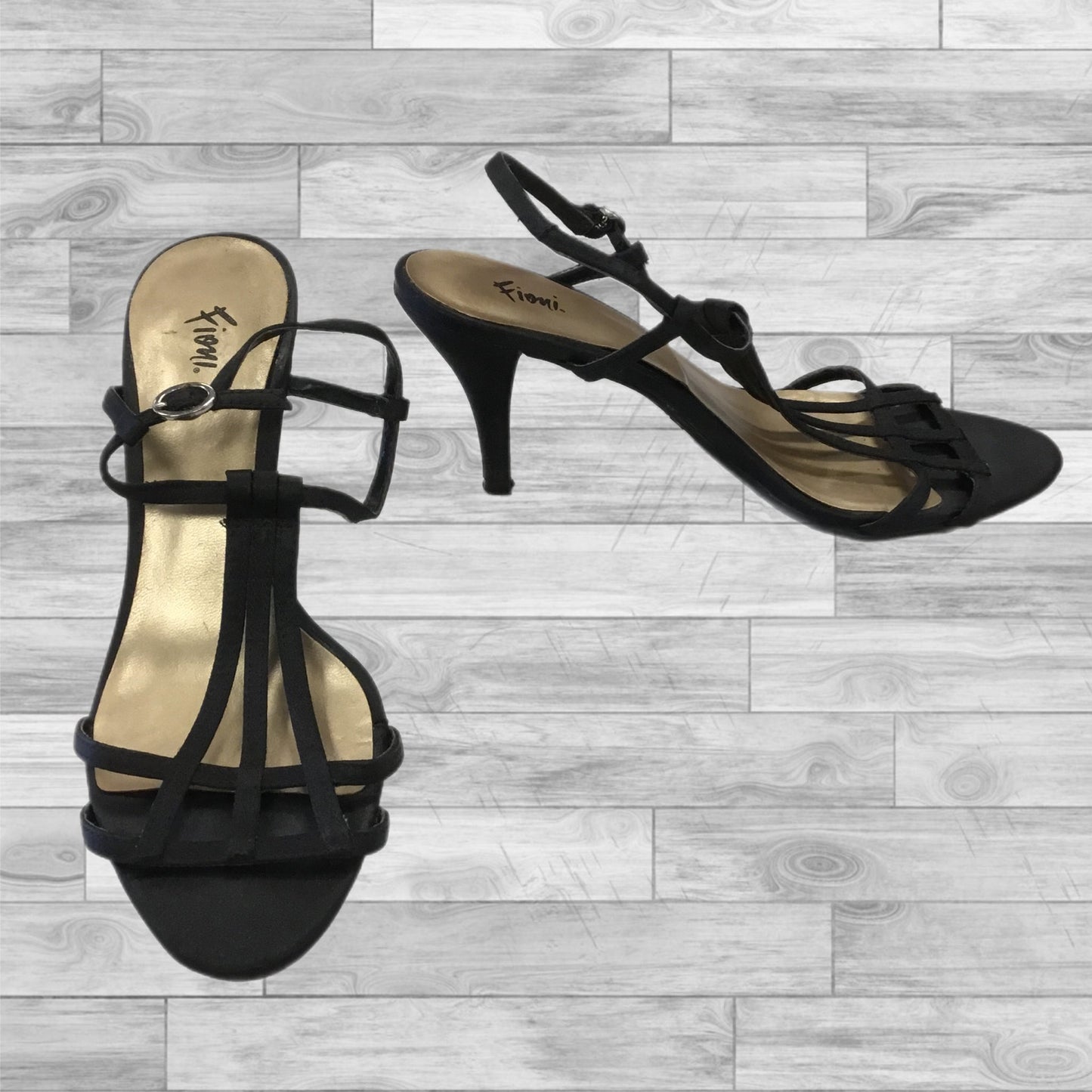 Shoes Heels Stiletto By Fioni In Black, Size: 7.5