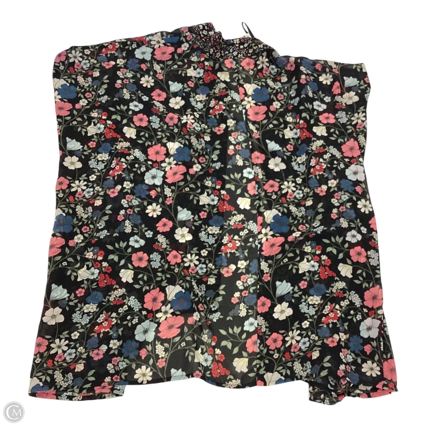 Swimwear Cover-up By Jessica Simpson In Floral Print, Size: Osfm
