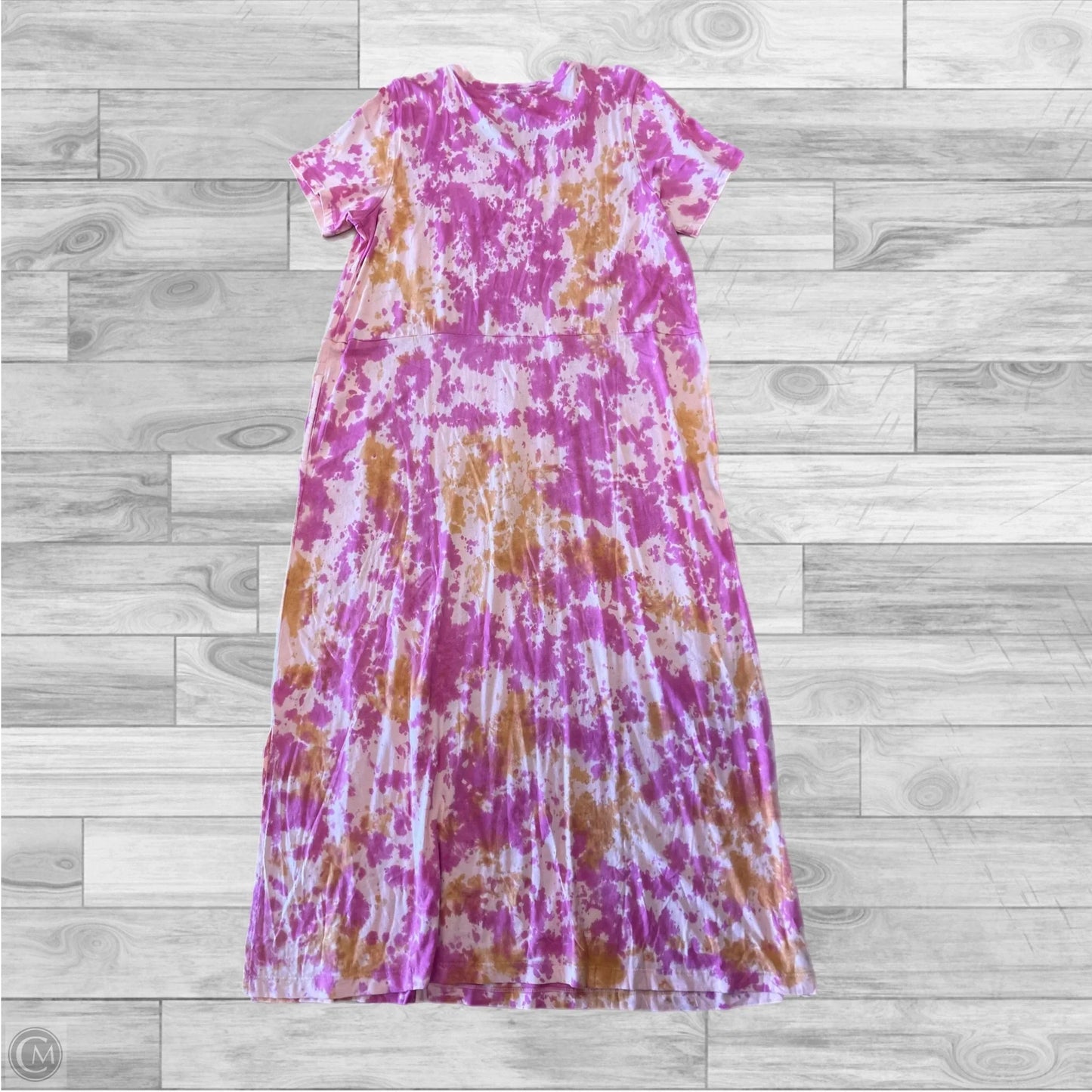 Dress Casual Maxi By Logo In Orange & Pink, Size: L