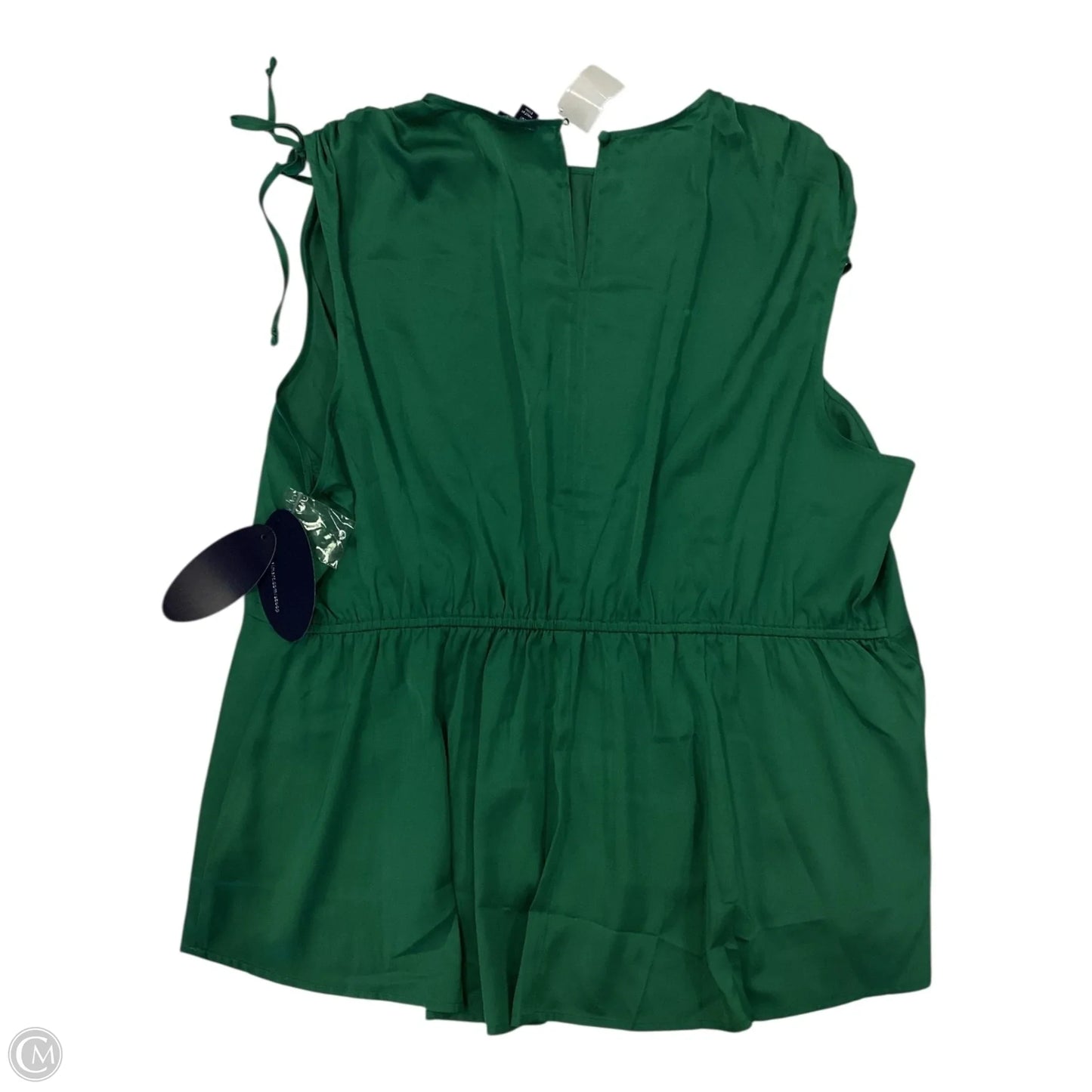 Top Sleeveless By Scoop In Green, Size: 2x