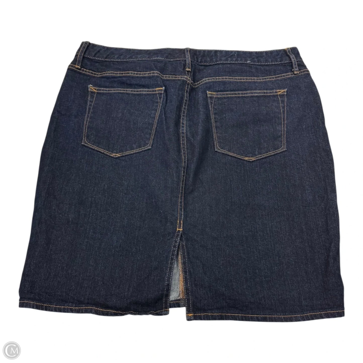 Skirt Mini & Short By Gap In Blue Denim, Size: Xl