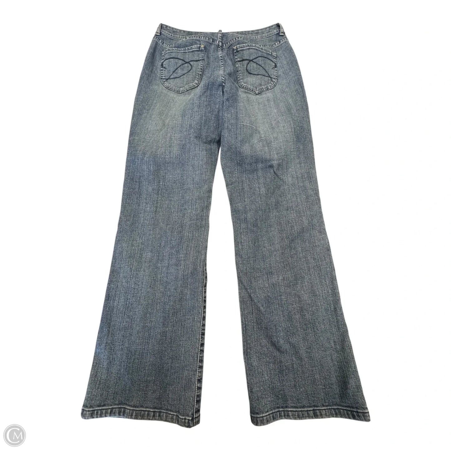 Jeans Straight By Chicos In Blue Denim, Size: L