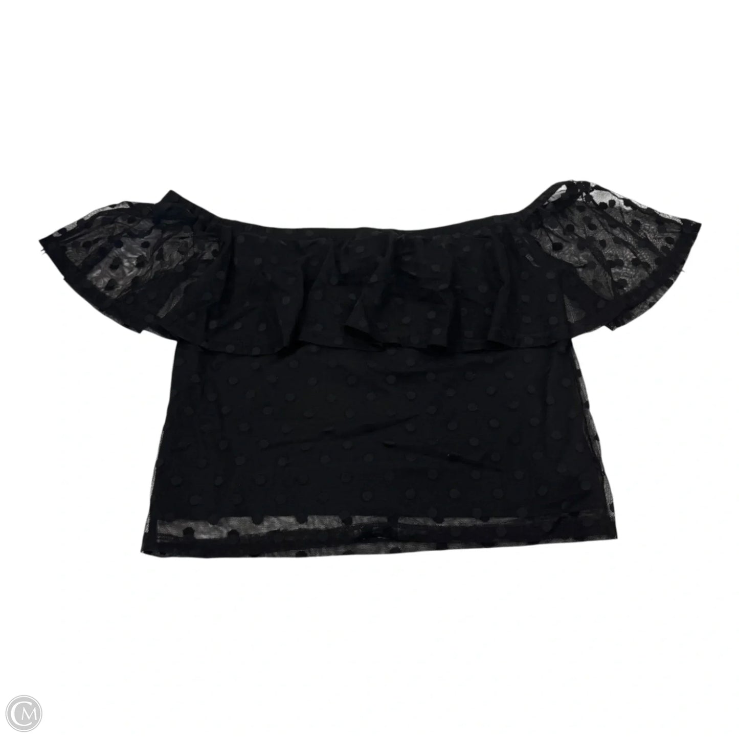 Top Sleeveless By Divided In Black, Size: L