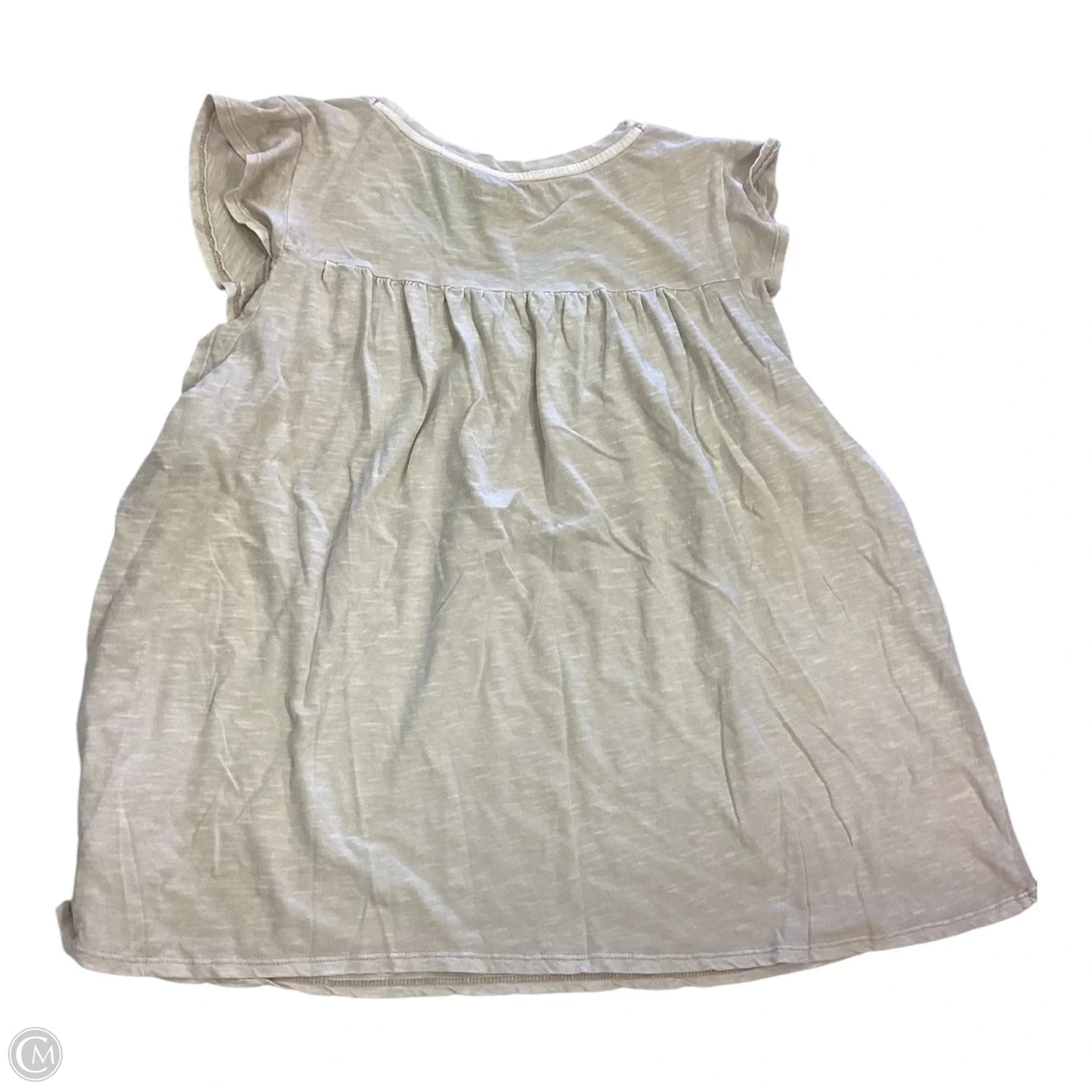 Top Sleeveless By Lucky Brand In Tan, Size: Xl