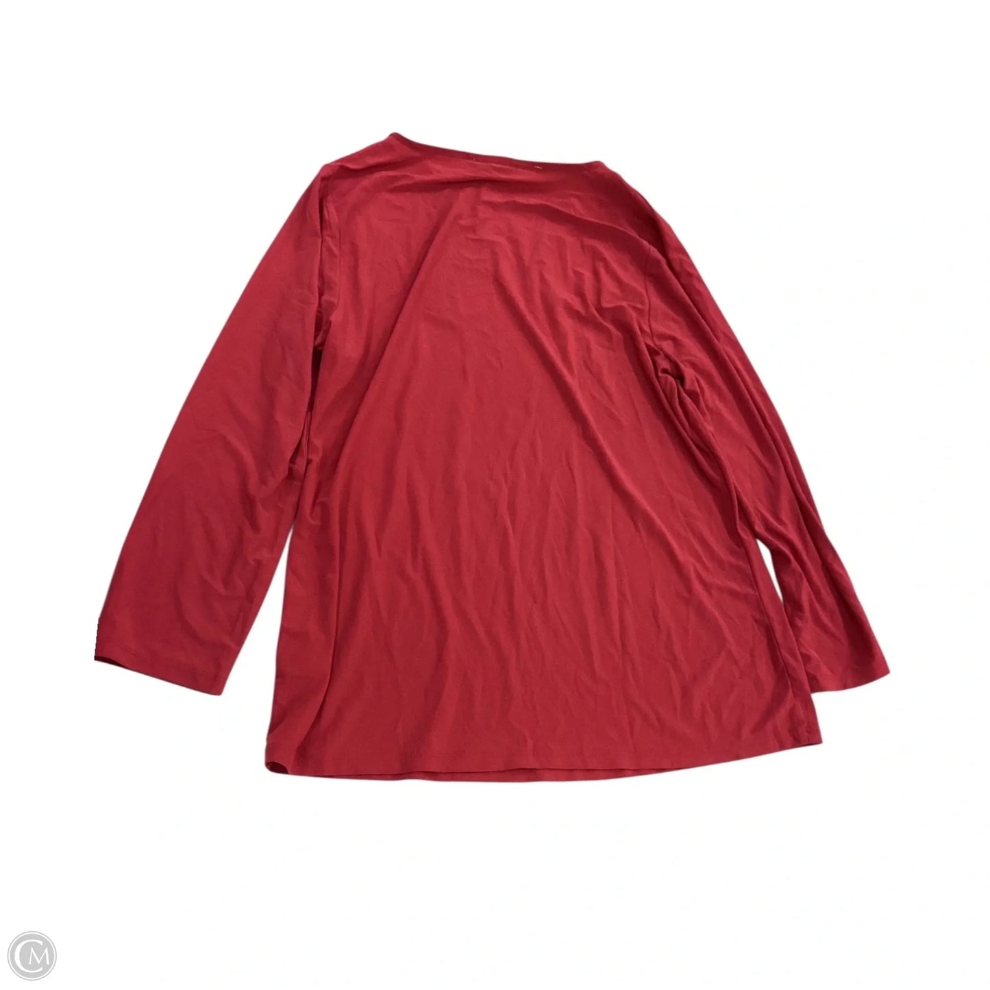 Top Long Sleeve By Nine West In Red, Size: M