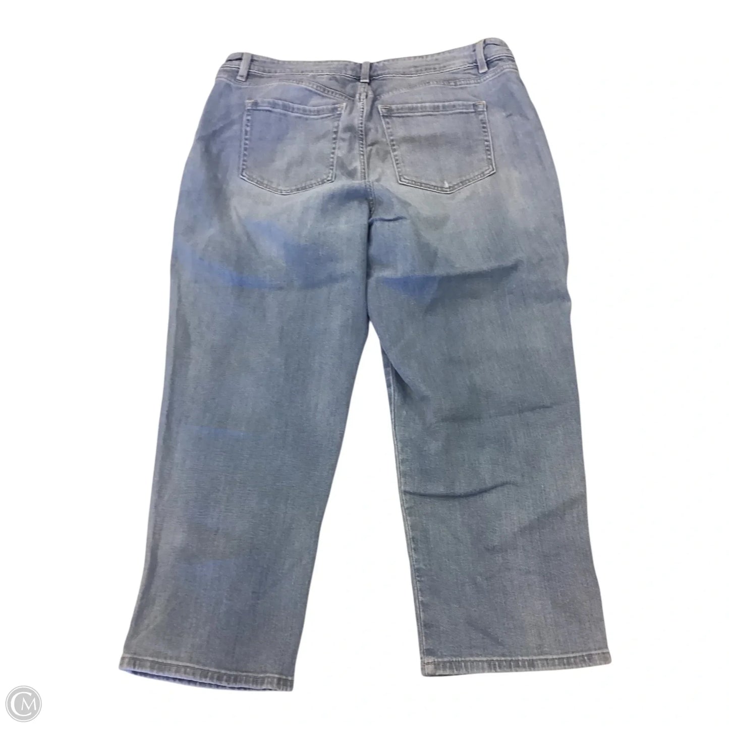 Jeans Cropped By Lane Bryant In Blue Denim, Size: 14