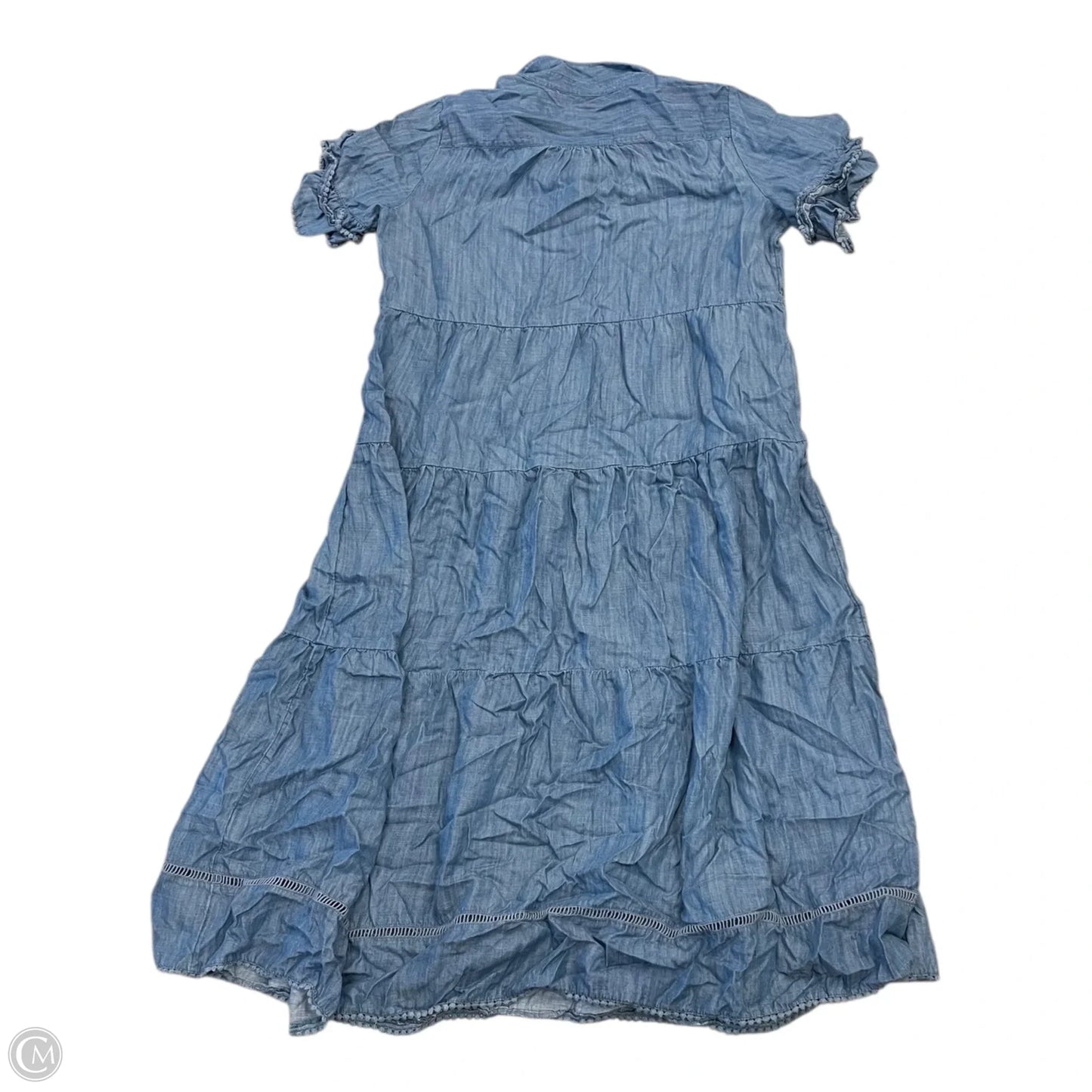 Dress Casual Maxi By Chicos In Blue, Size: 14