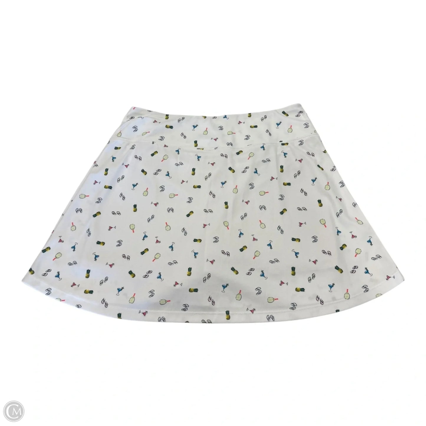Skort By Clothes Mentor In White, Size: L