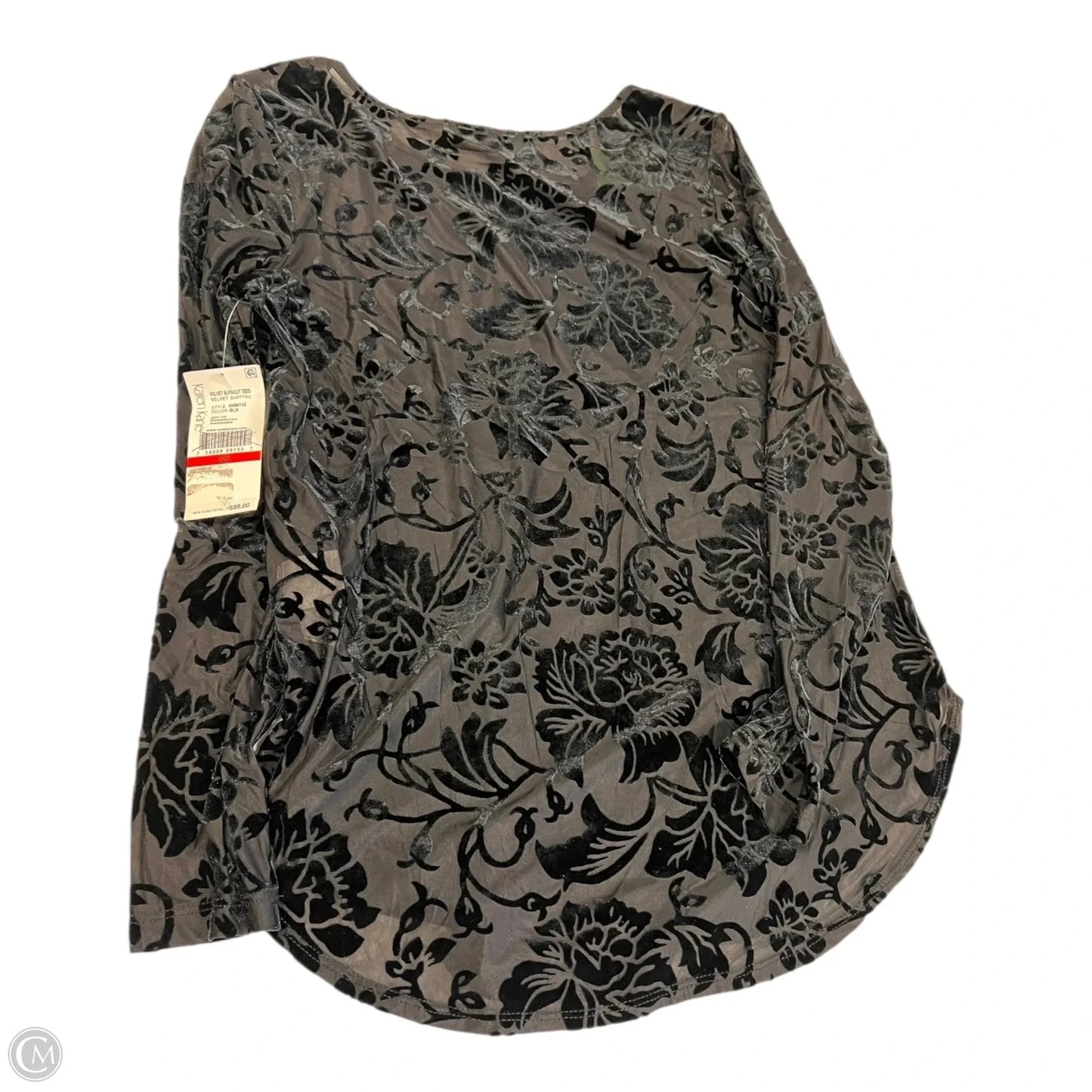 Top Long Sleeve By Karen Kane In Black, Size: Xs