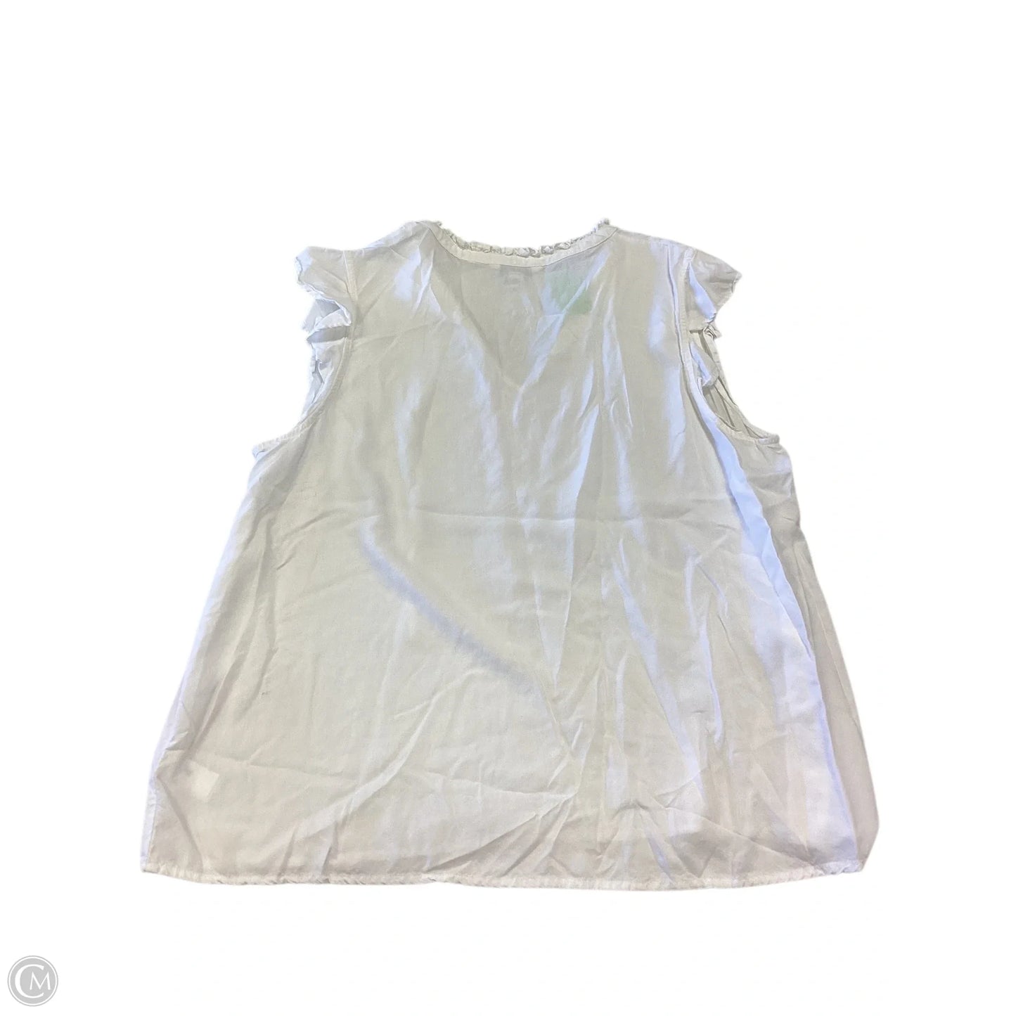 Top Sleeveless By Tommy Hilfiger In White, Size: Xl