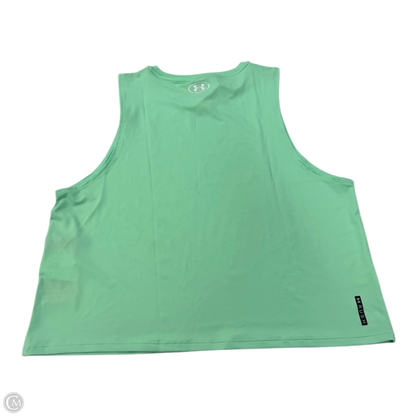 Top Sleeveless By Under Armour In Green, Size: L