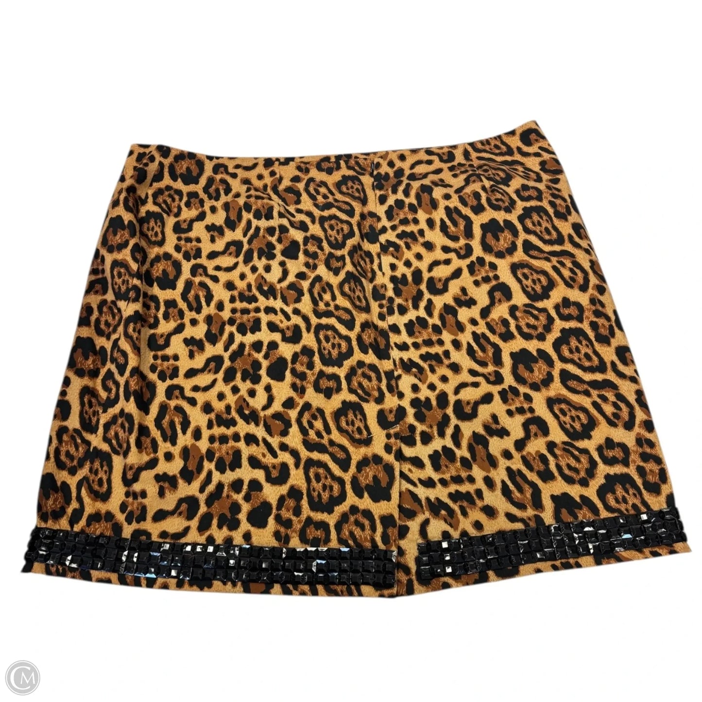 Skirt Mini & Short By Newport News In Animal Print, Size: 24