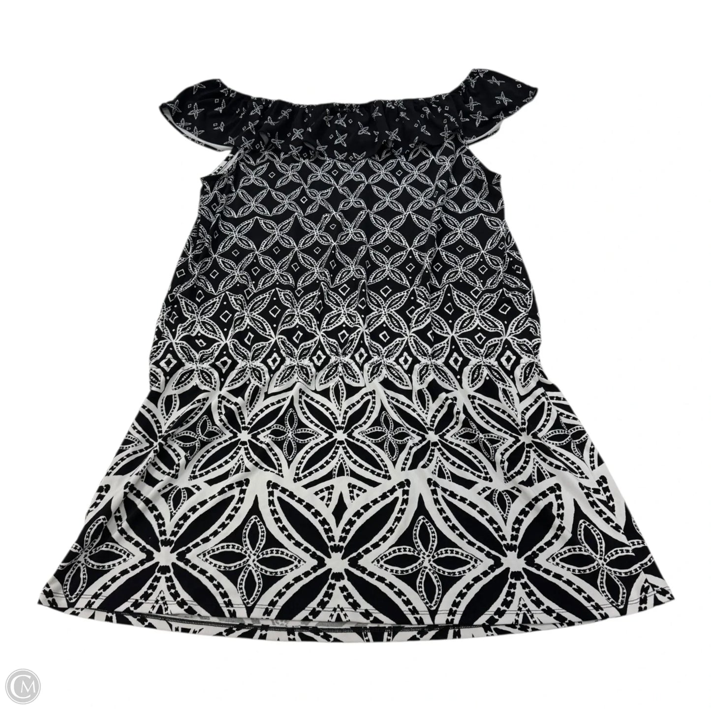 Dress Casual Short By White House Black Market In Black & White, Size: Xl