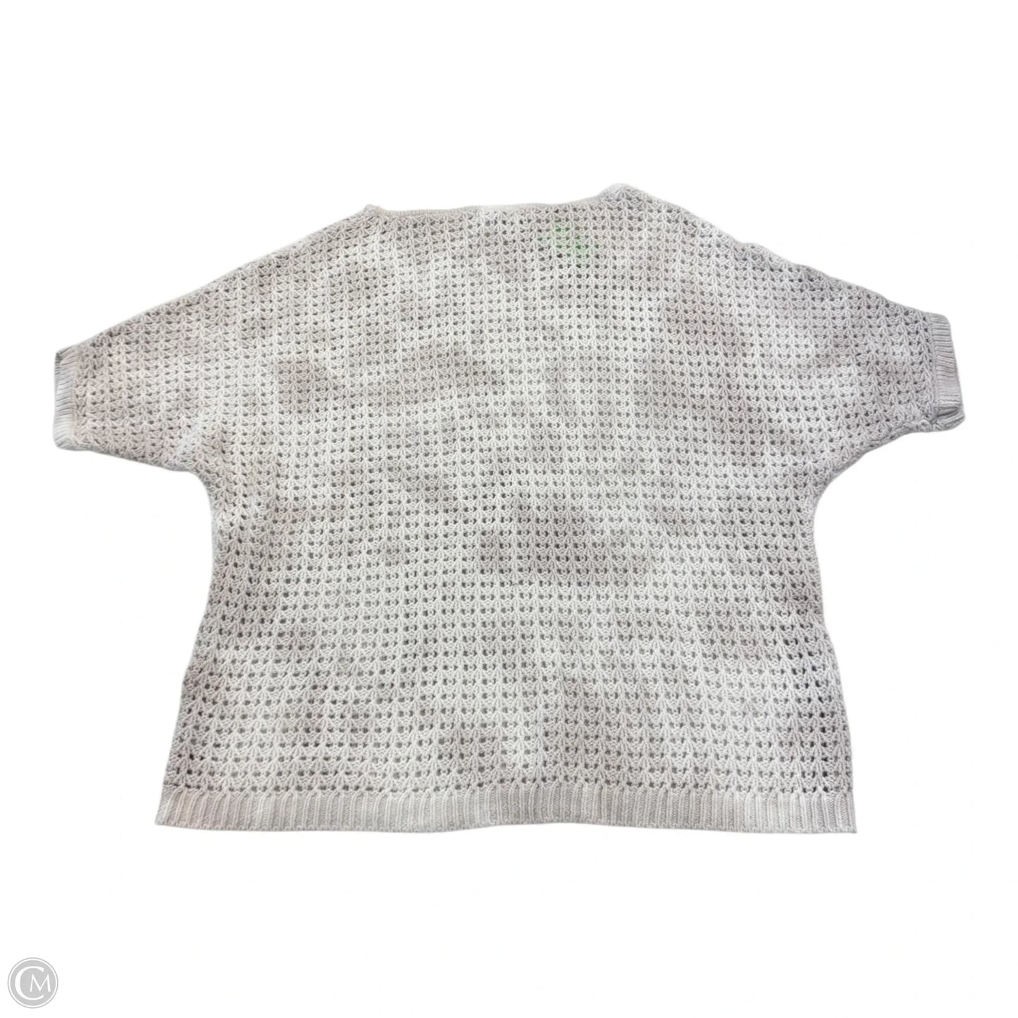 Top Short Sleeve By Marled In Cream & White, Size: L