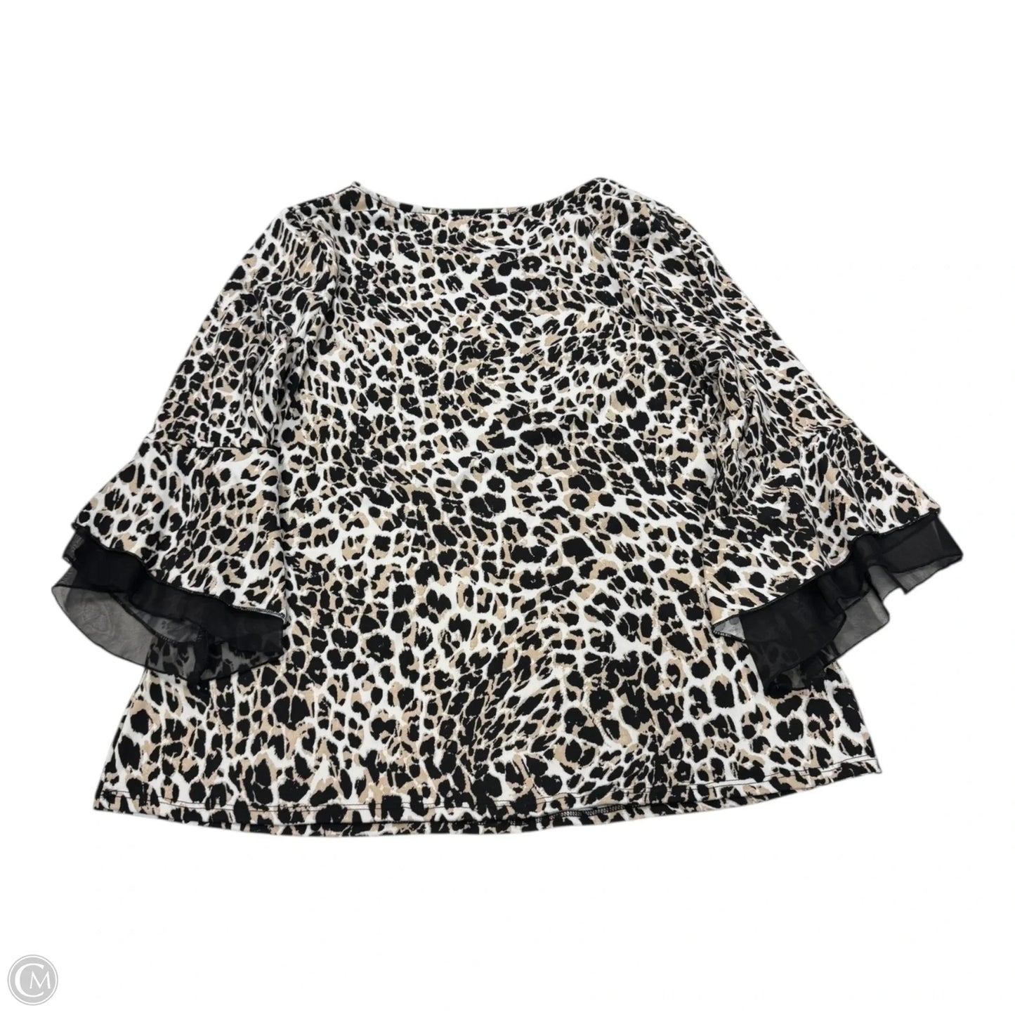 Top Long Sleeve By Clothes Mentor In Animal Print, Size: L