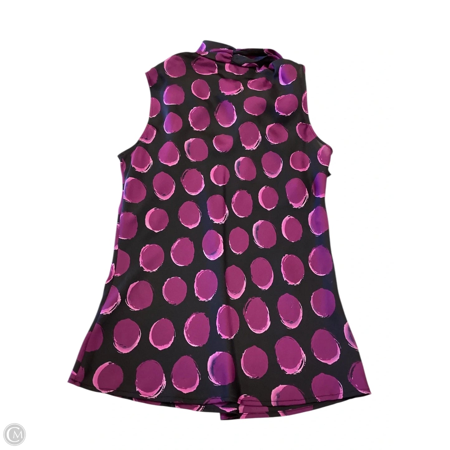 Top Sleeveless By Bar Iii In Black & Purple, Size: Xs