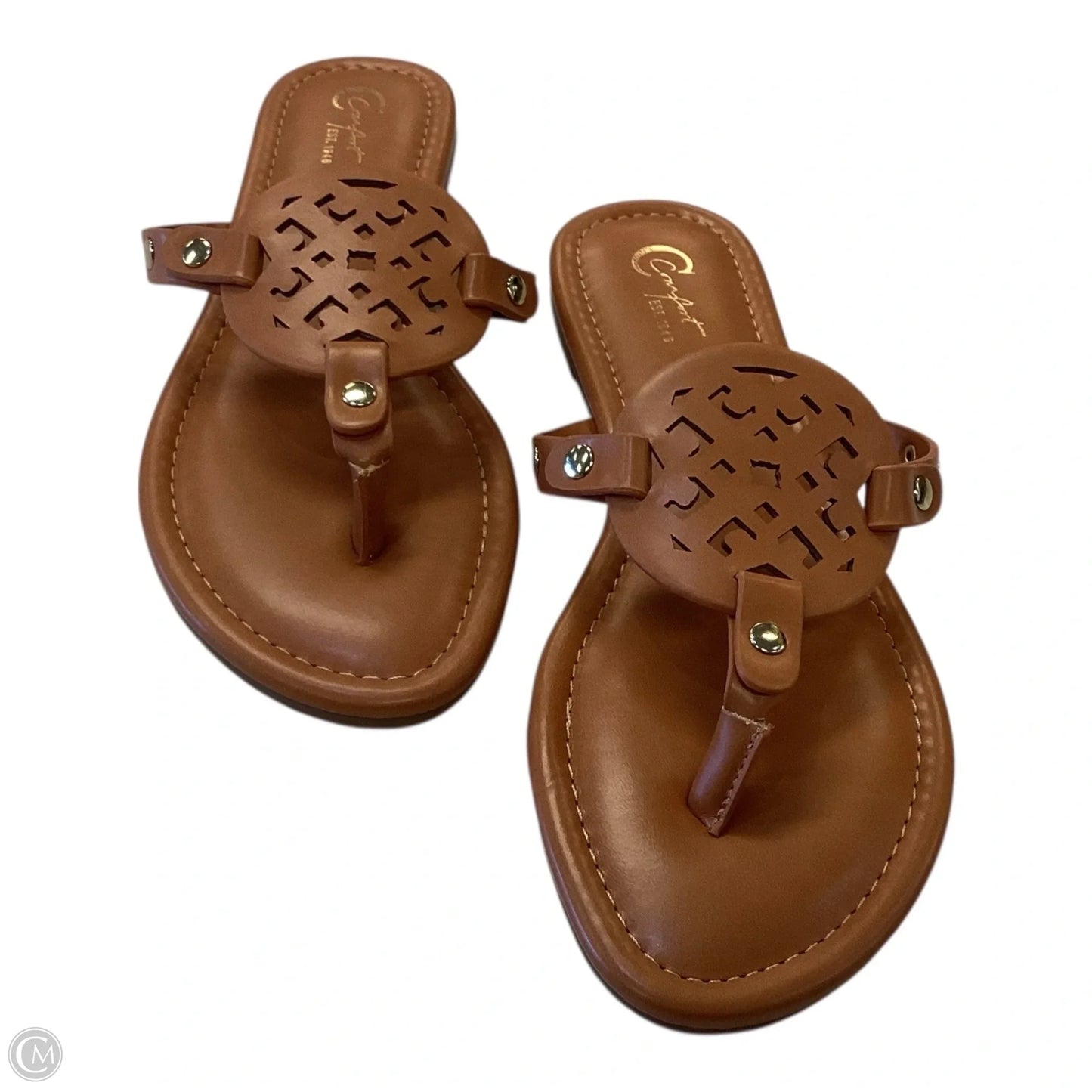 Sandals Flats By Cato In Brown, Size: 7