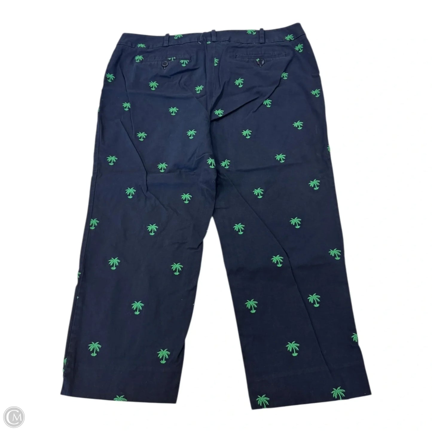 Capris By Talbots In Blue & Green, Size: 14p