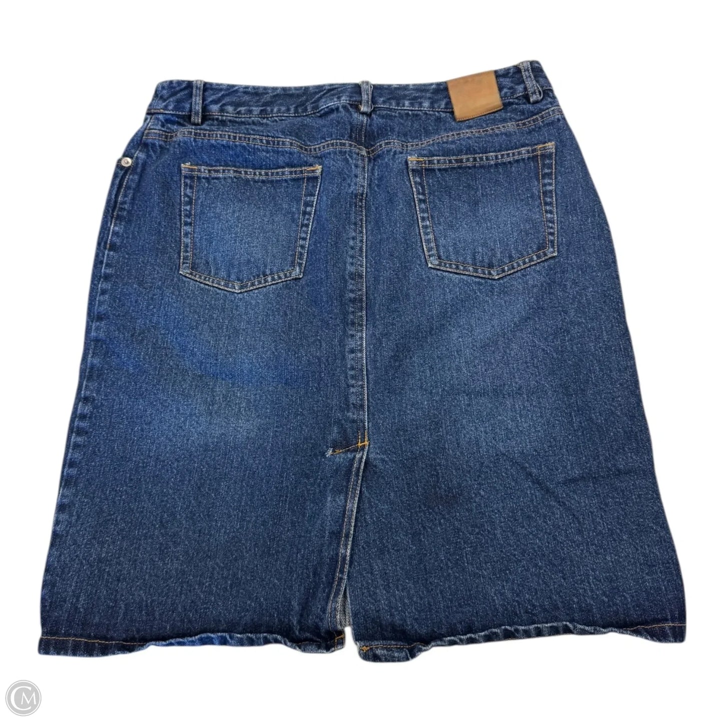 Skirt Mini & Short By Isaac Mizrahi In Blue Denim, Size: 12