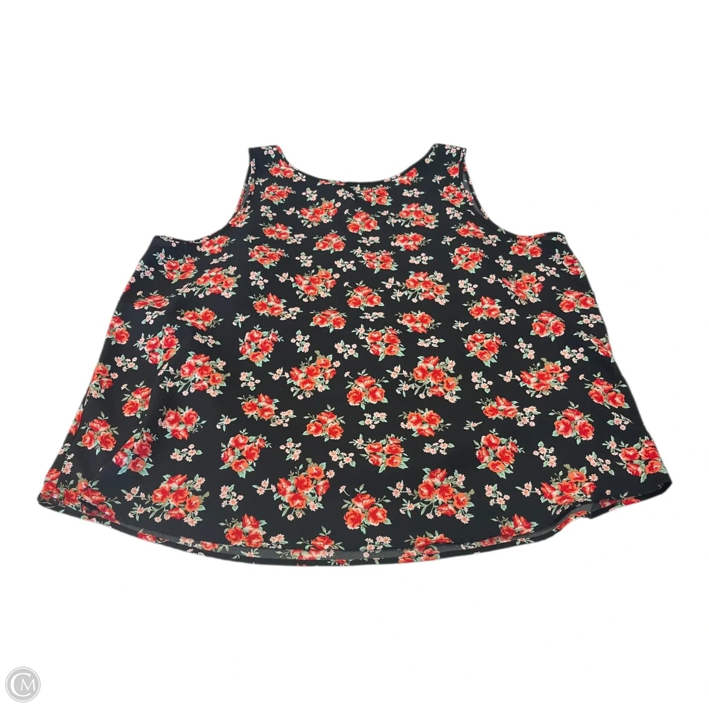 Top Sleeveless By Faded Glory In Floral Print, Size: Xxl