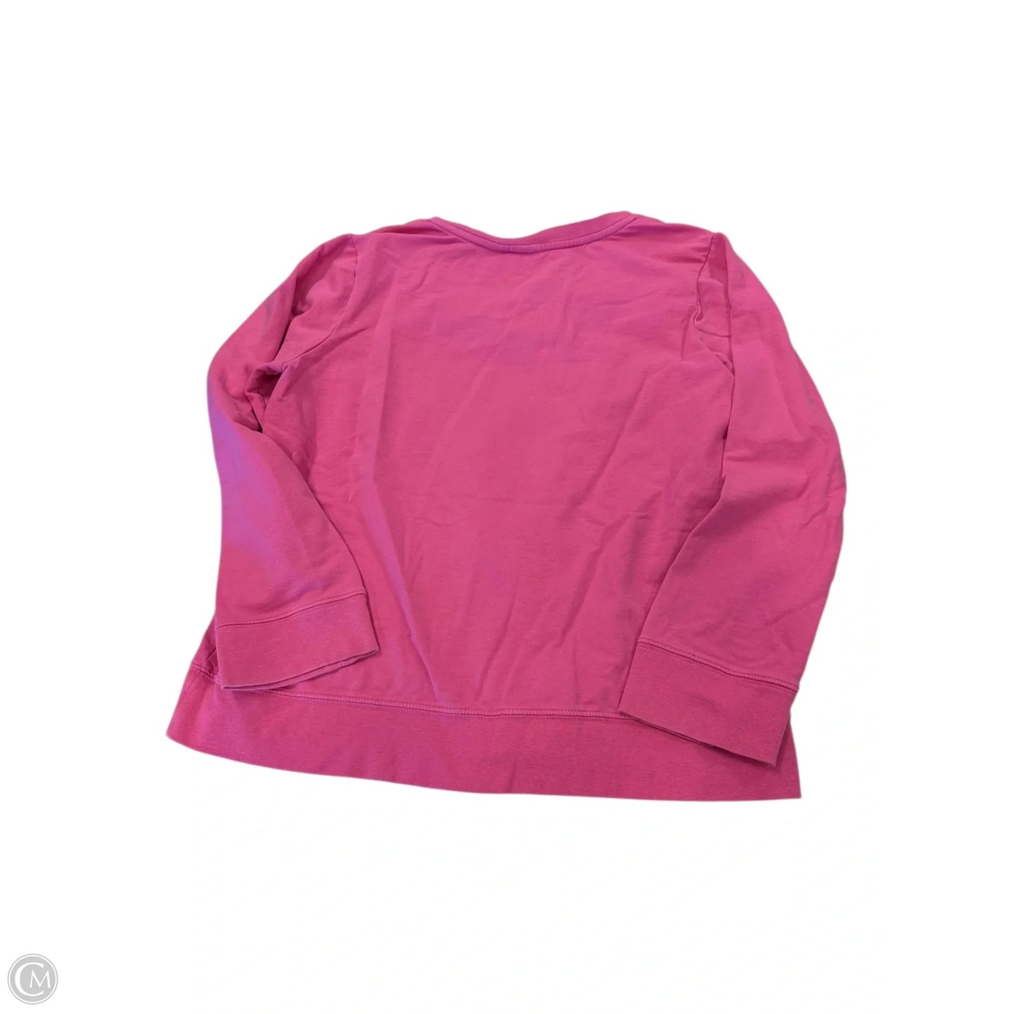 Top Long Sleeve By Caribbean Joe In Pink, Size: L