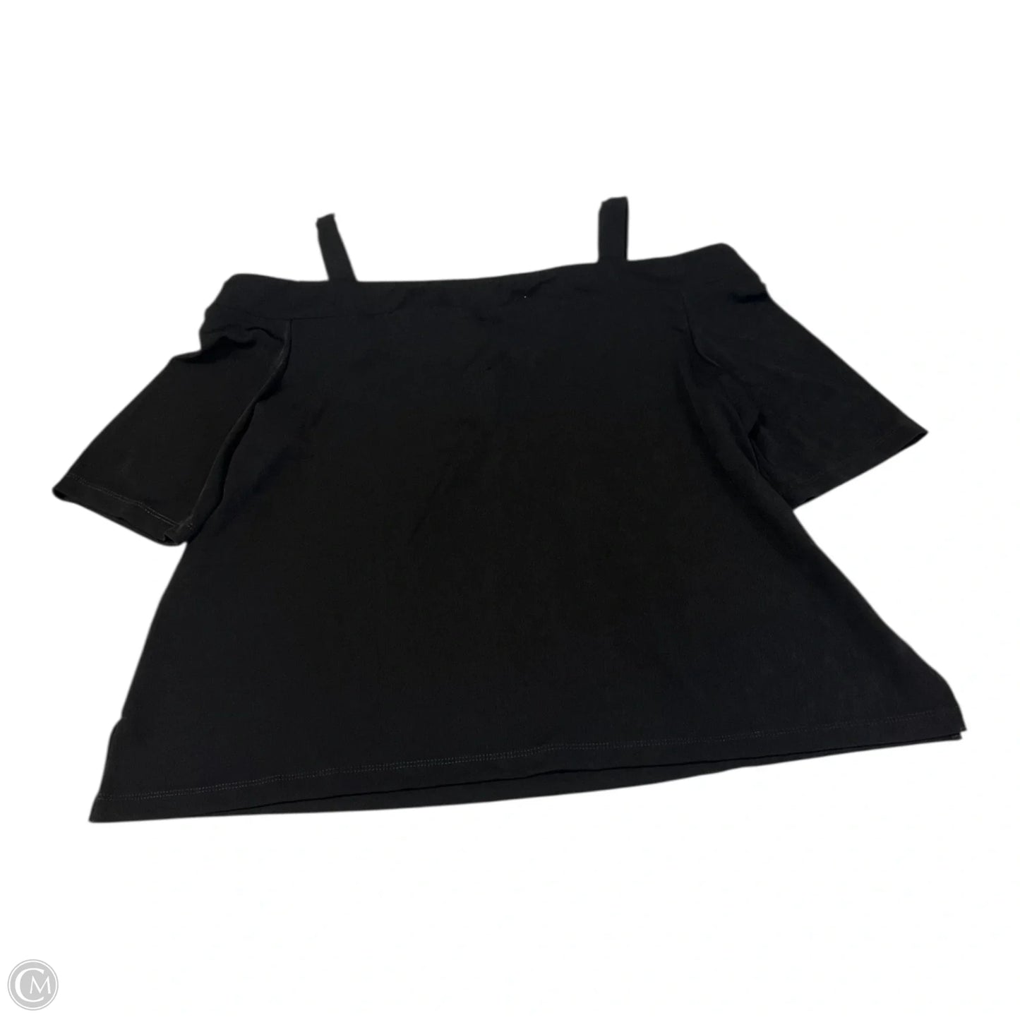 Top Short Sleeve By Chicos In Black, Size: Xl