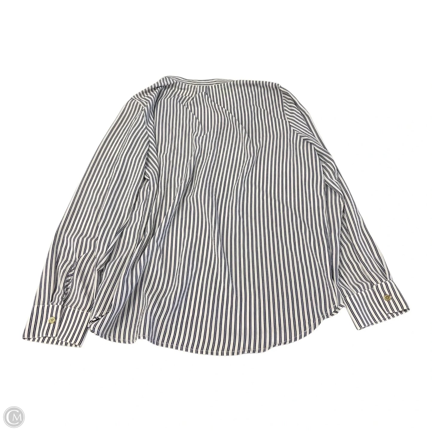Top Long Sleeve By Michael By Michael Kors In Striped Pattern, Size: Xl