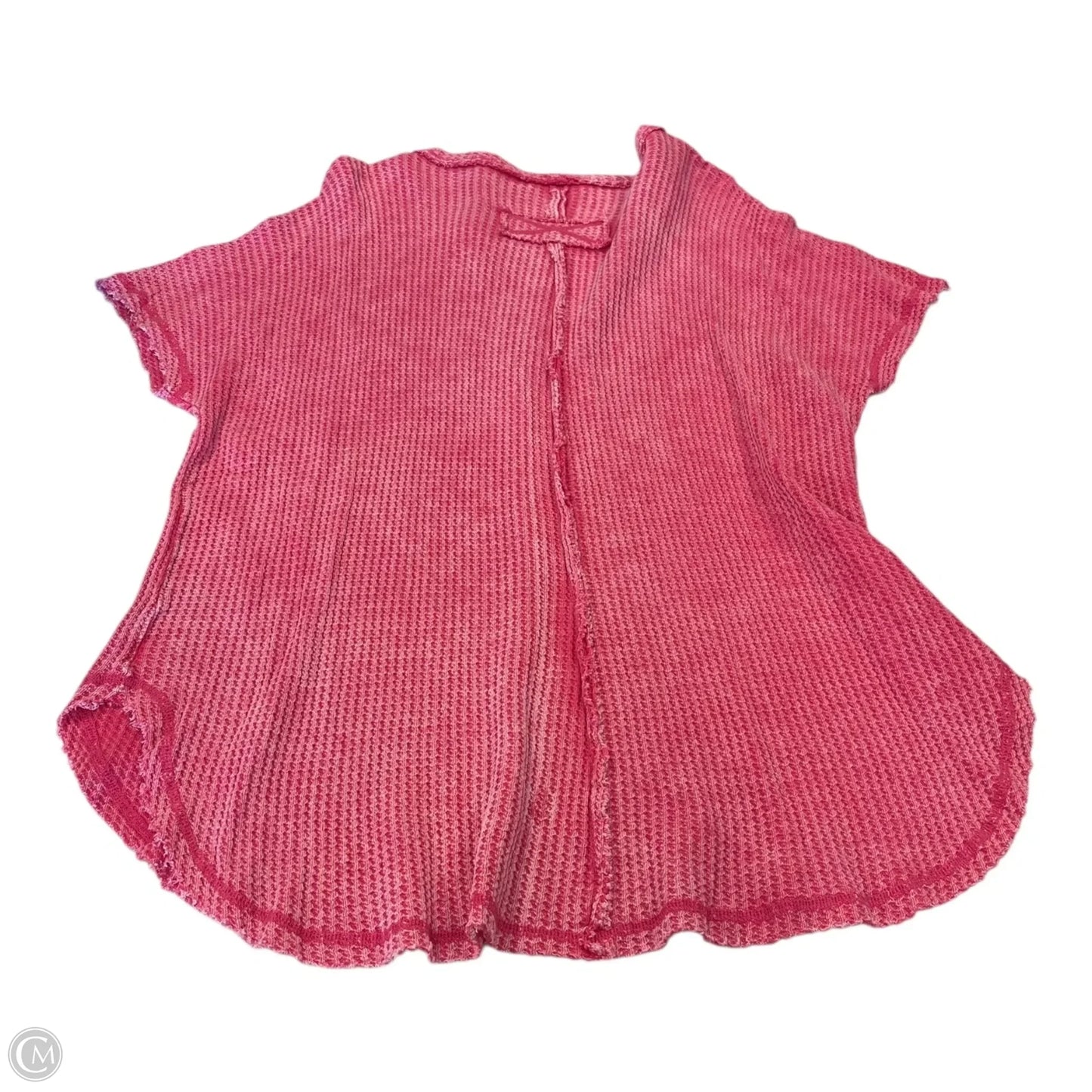 Top Short Sleeve By Zenana In Pink, Size: M