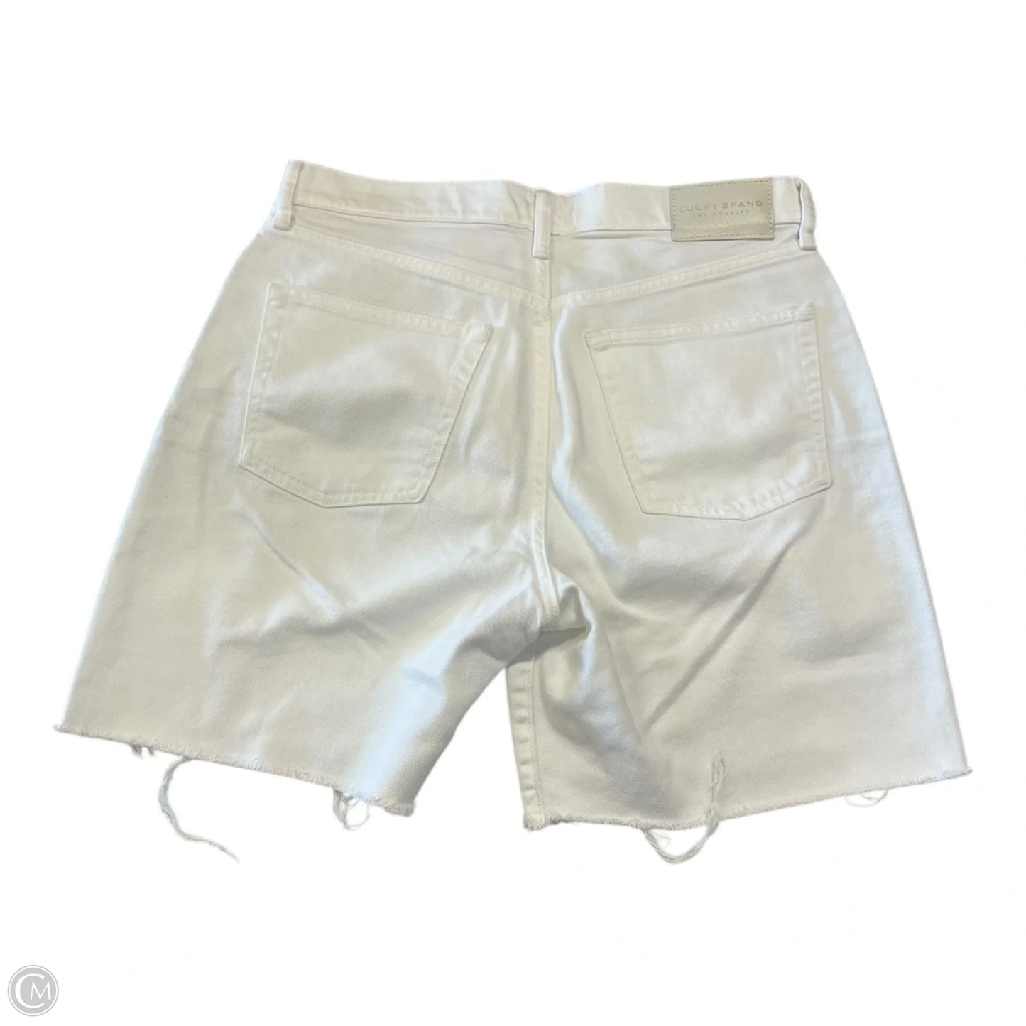 Shorts By Lucky Brand In White Denim, Size: 6