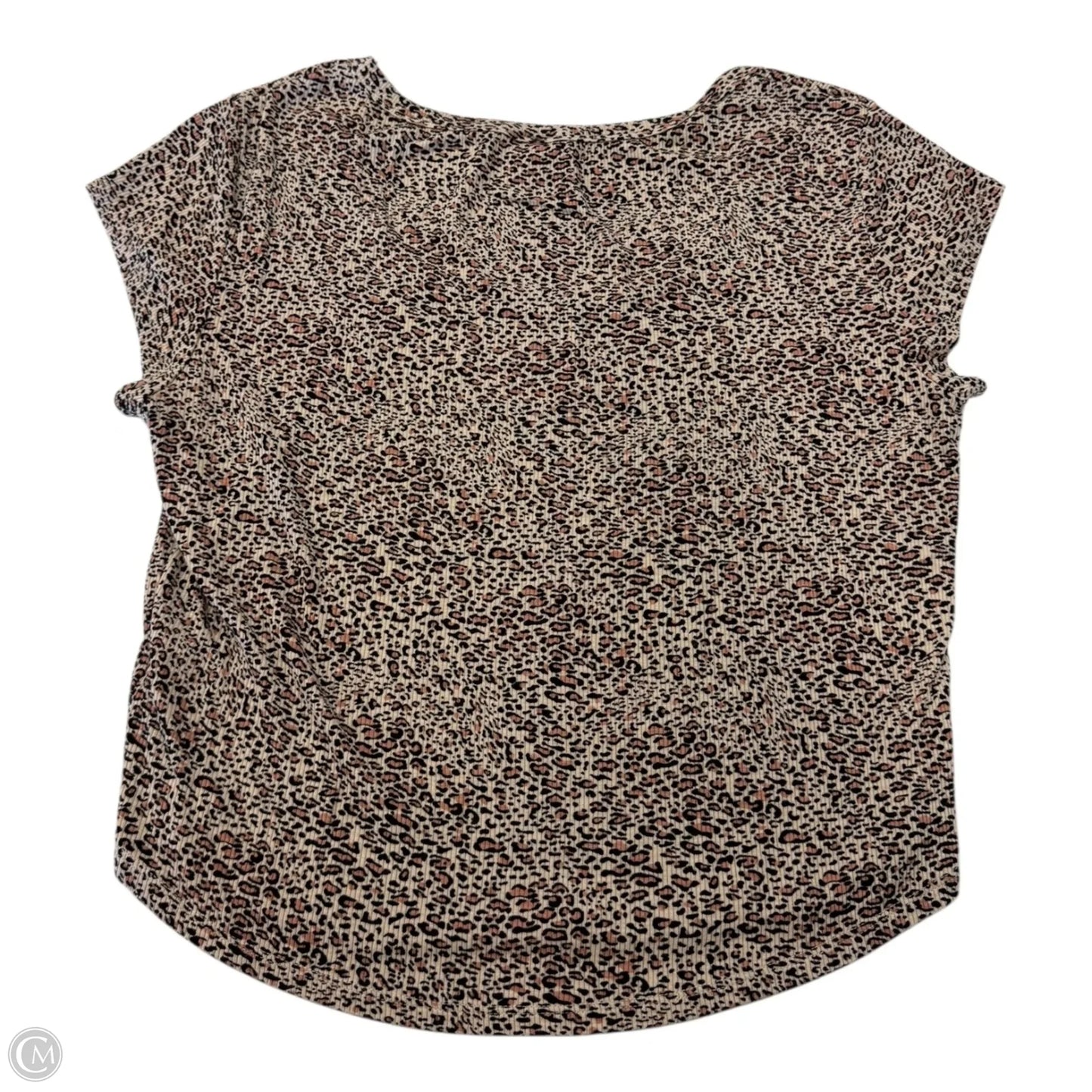 Top Short Sleeve By No Boundaries In Animal Print, Size: Xl